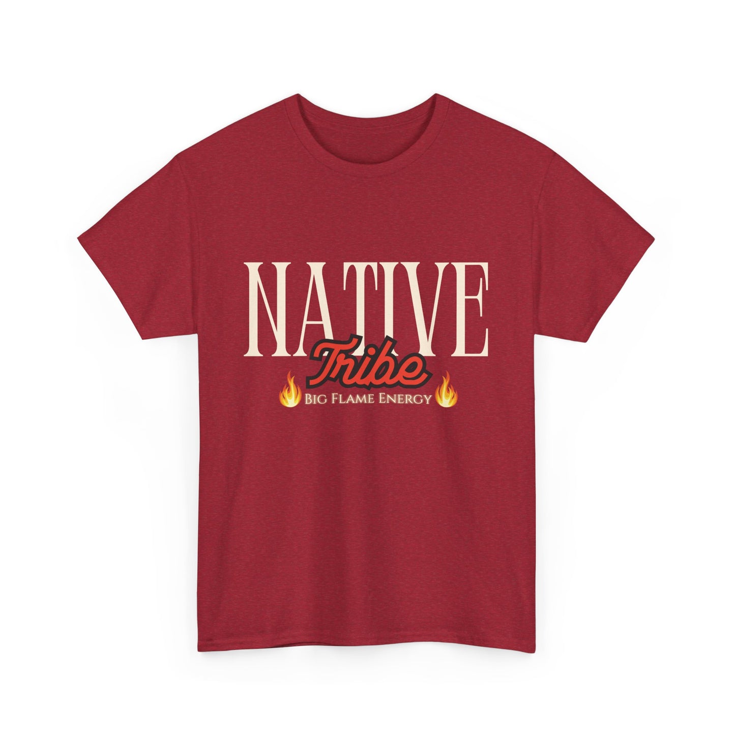 Native Tribe Unisex Heavy Cotton Tee - Retro Aesthetic T-Shirt for Cultural Pride