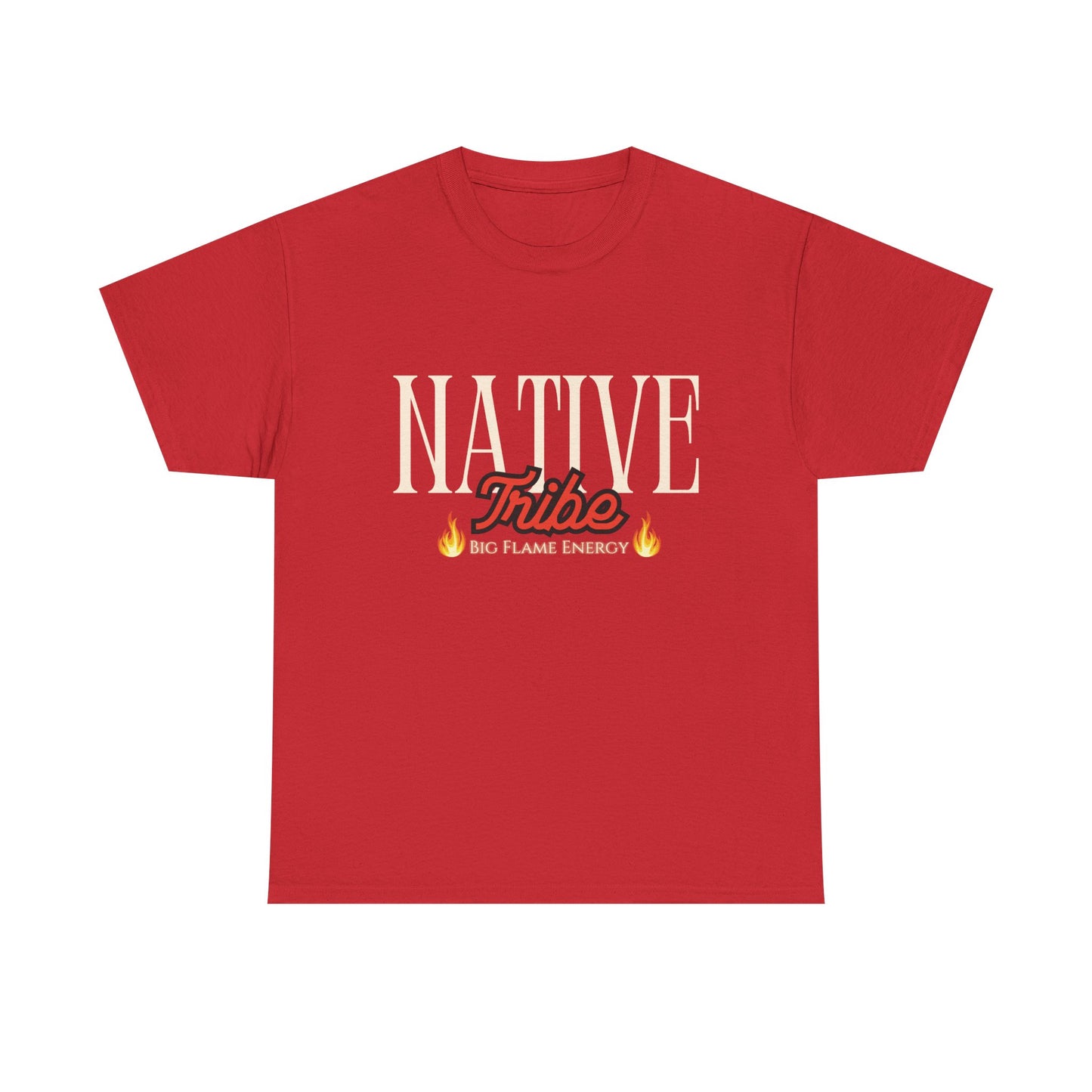 Native Tribe Unisex Heavy Cotton Tee - Retro Aesthetic T-Shirt for Cultural Pride
