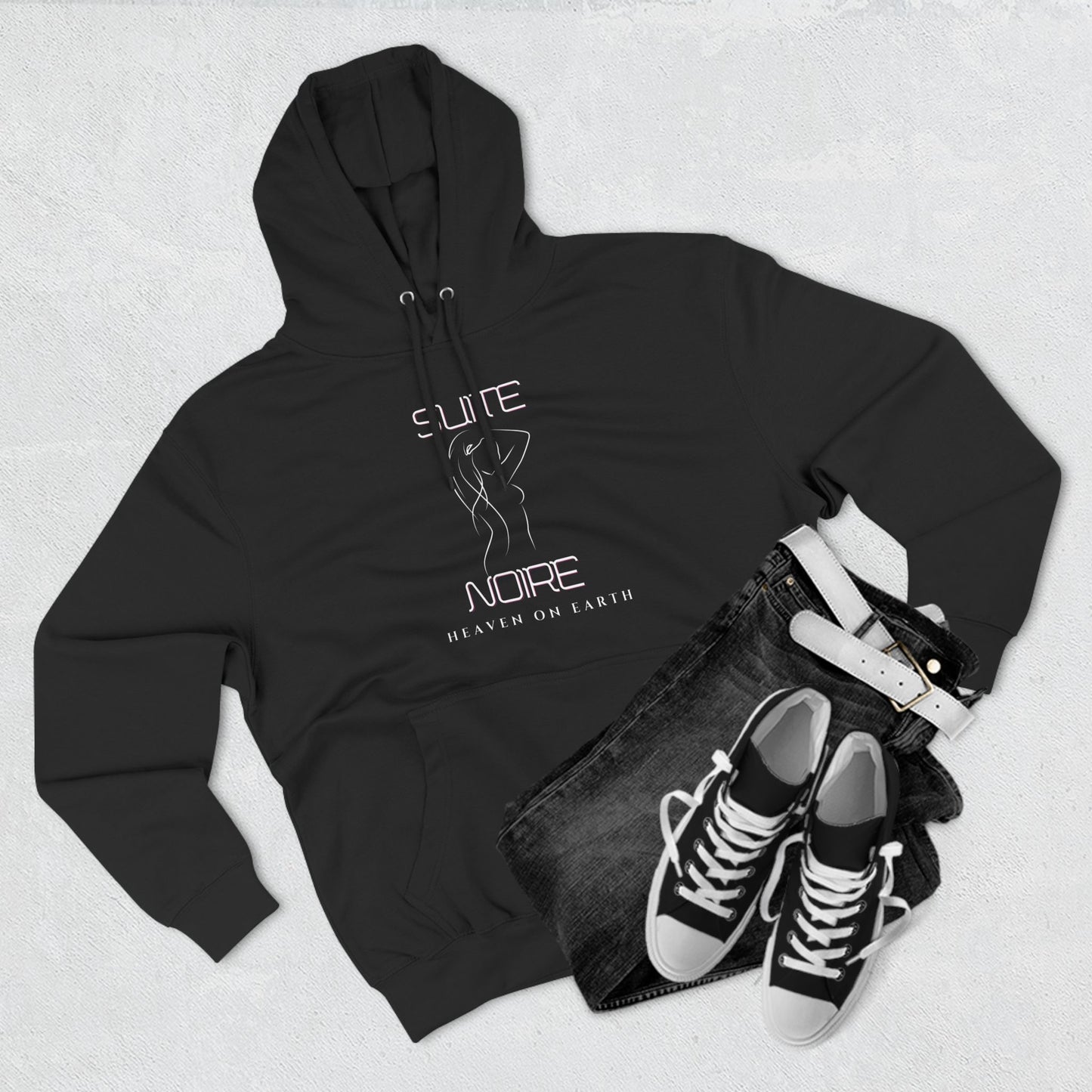 Fleece Hoodie - Suite Noire You are wonderfully made you are Heaven on Earth