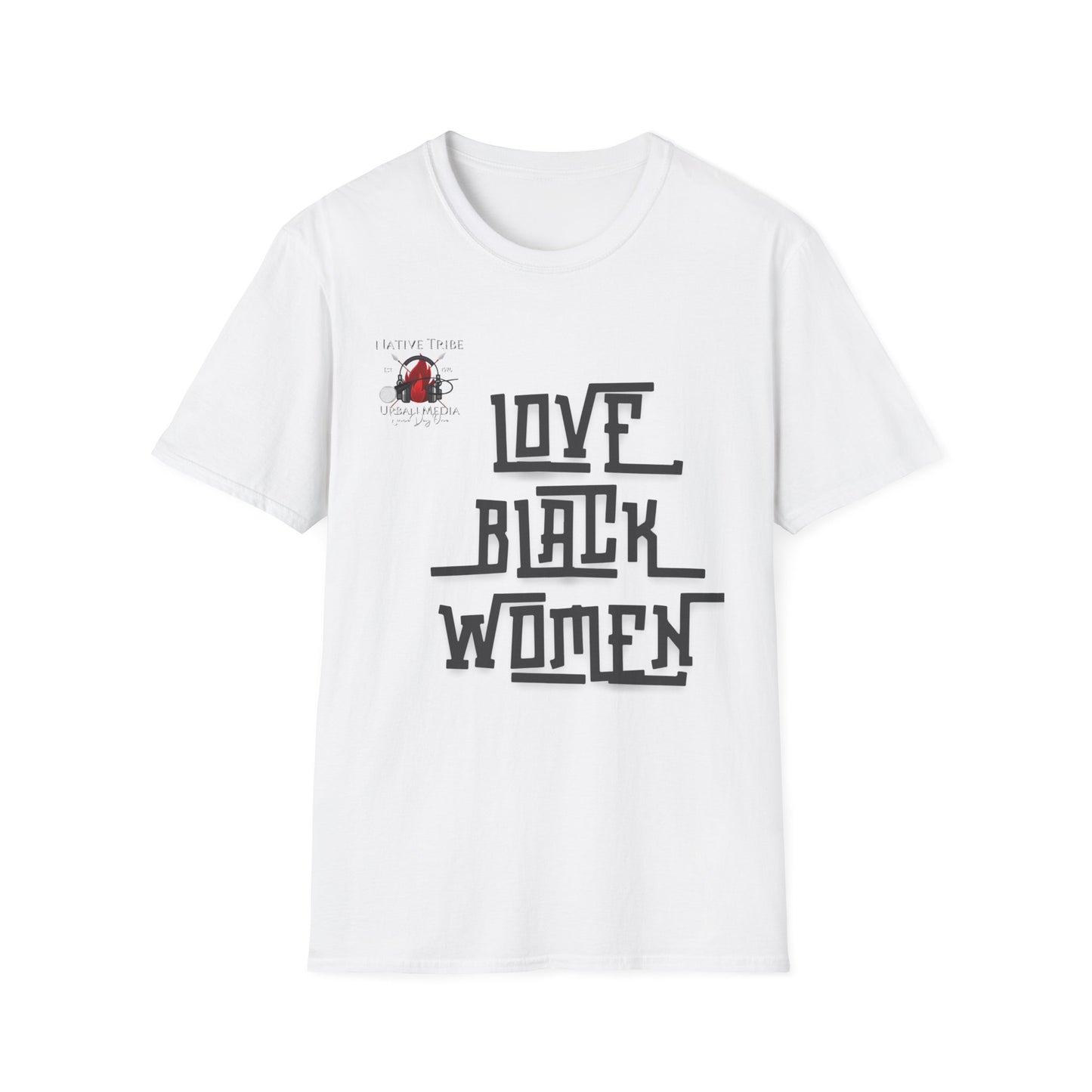 Love Black Women Unisex Softstyle T-Shirt - Empowerment Apparel for Every Occasion