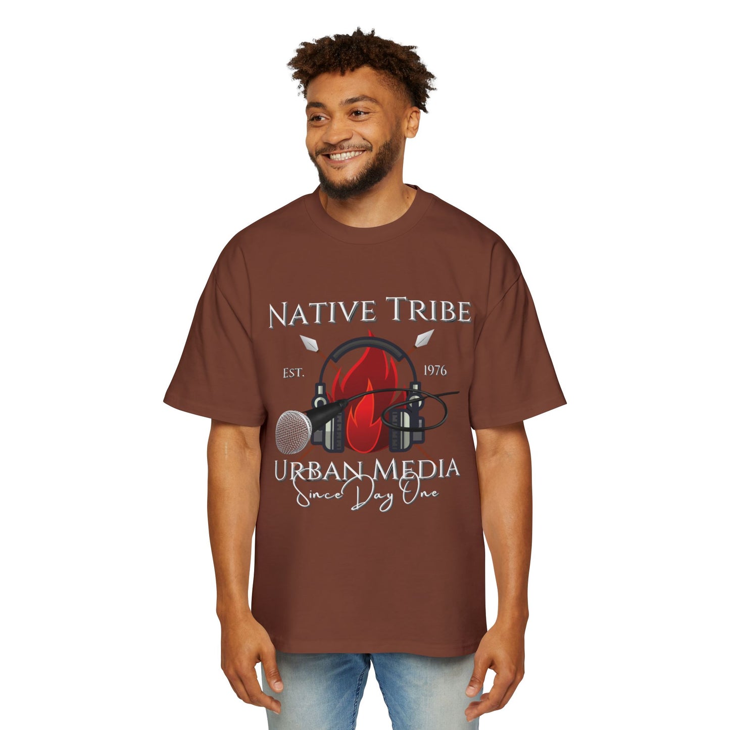 Native Tribe Men's Heavy Oversized Tee
