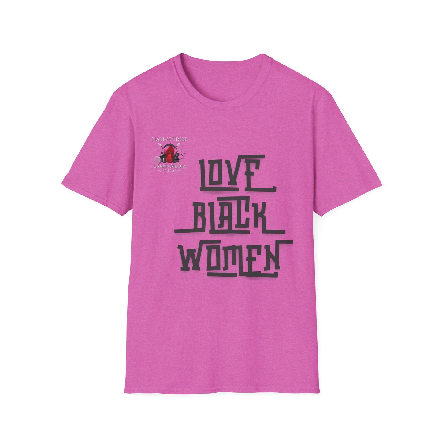 Love Black Women Unisex Softstyle T-Shirt - Empowerment Apparel for Every Occasion
