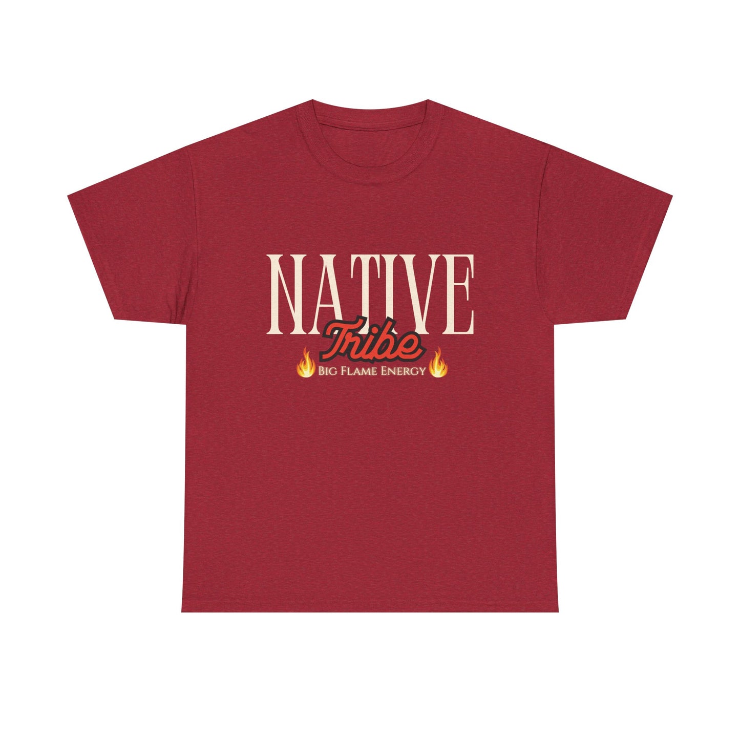 Native Tribe Unisex Heavy Cotton Tee - Retro Aesthetic T-Shirt for Cultural Pride
