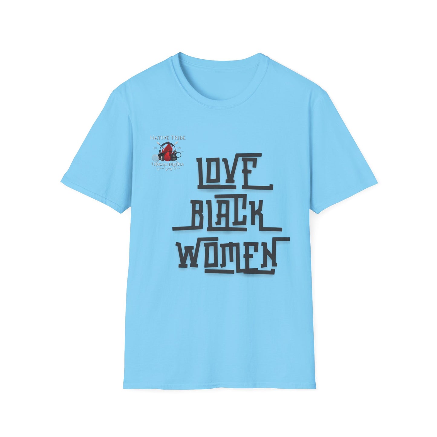 Love Black Women Unisex Softstyle T-Shirt - Empowerment Apparel for Every Occasion