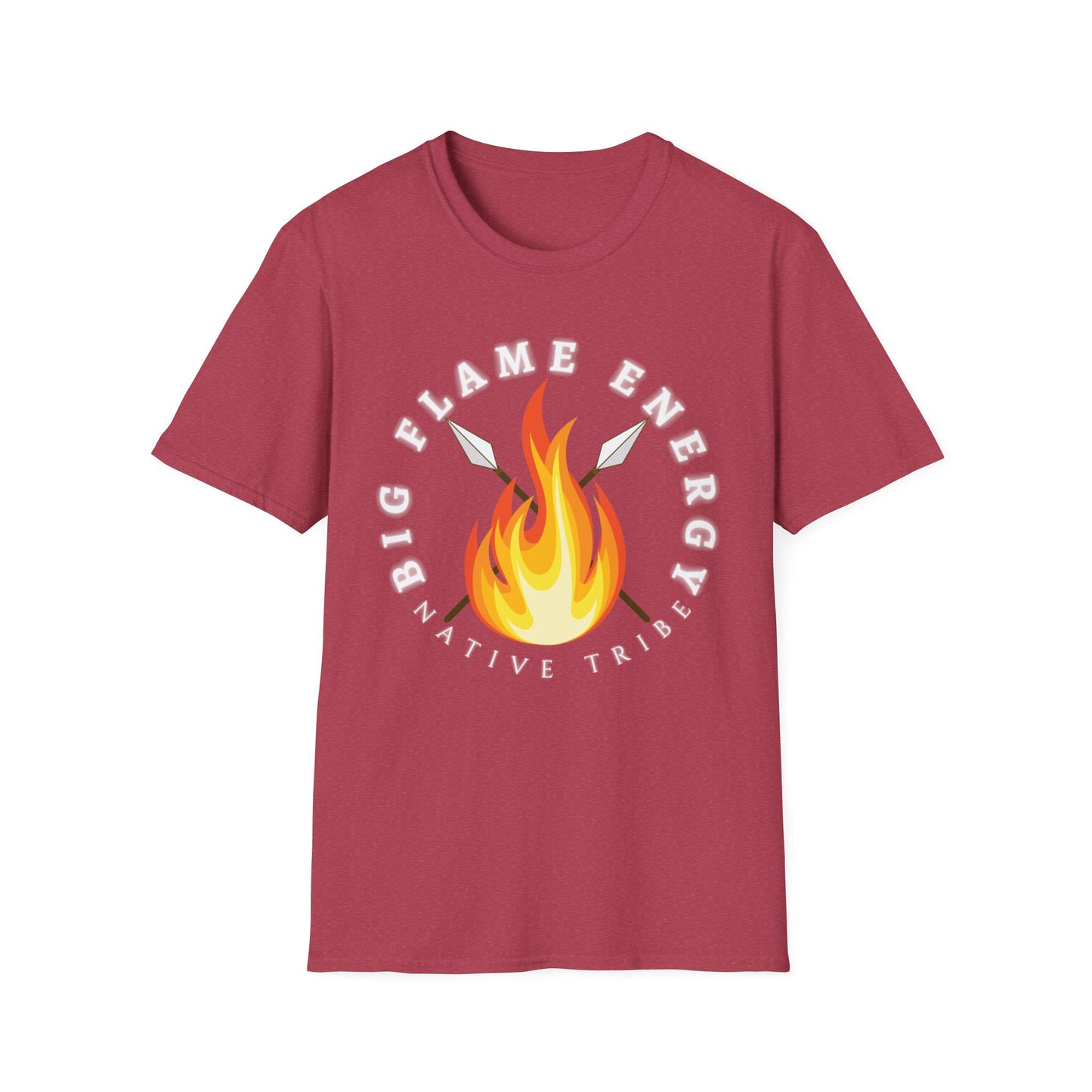 Big Flame Energy Unisex Softstyle T-Shirt | Bohemian Spirit Tee for Festivals & Everyday Wear