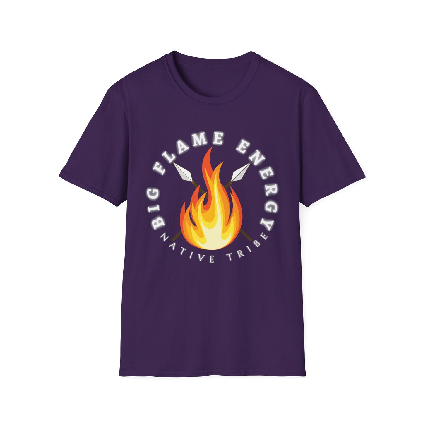 Big Flame Energy Unisex Softstyle T-Shirt | Bohemian Spirit Tee for Festivals & Everyday Wear