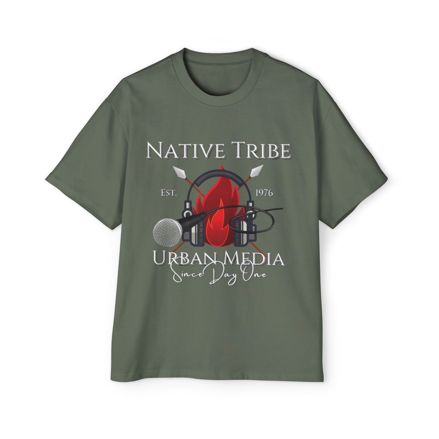 Native Tribe Men's Heavy Oversized Tee