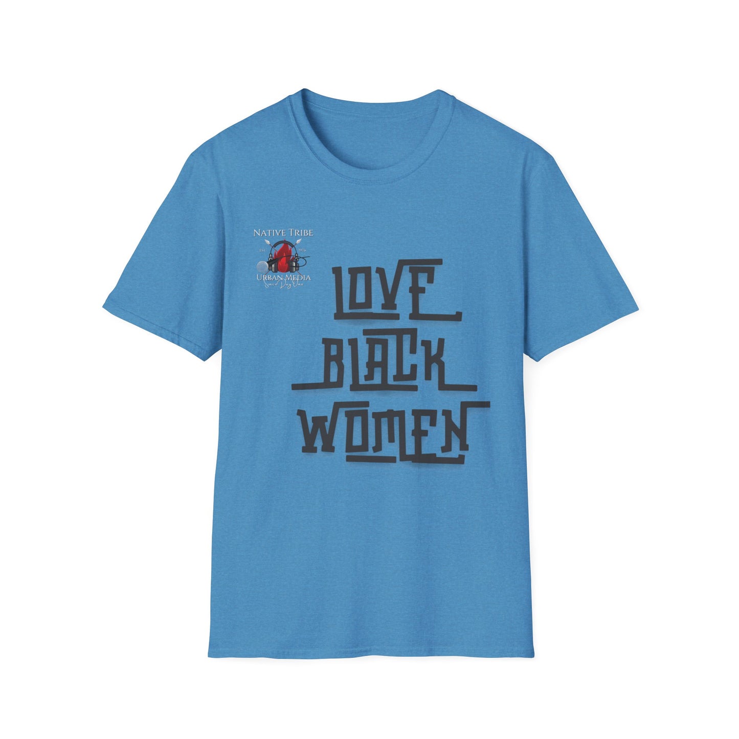 Love Black Women Unisex Softstyle T-Shirt - Empowerment Apparel for Every Occasion