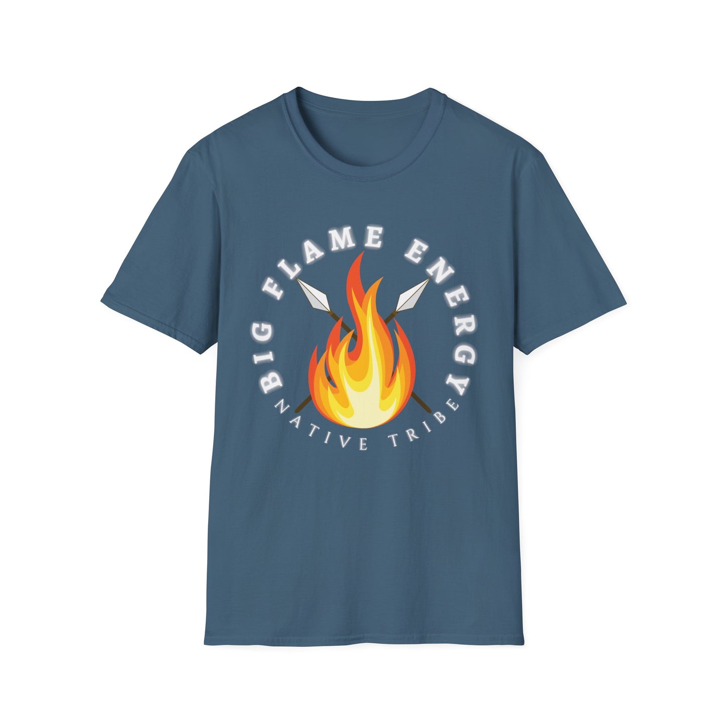 Big Flame Energy Unisex Softstyle T-Shirt | Bohemian Spirit Tee for Festivals & Everyday Wear