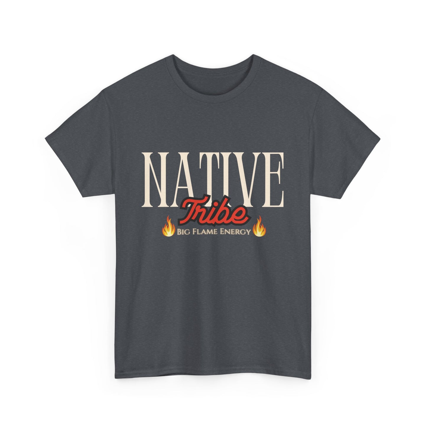 Native Tribe Unisex Heavy Cotton Tee - Retro Aesthetic T-Shirt for Cultural Pride