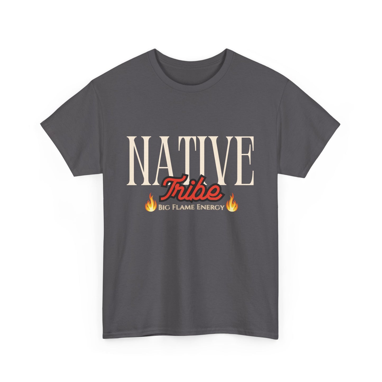 Native Tribe Unisex Heavy Cotton Tee - Retro Aesthetic T-Shirt for Cultural Pride