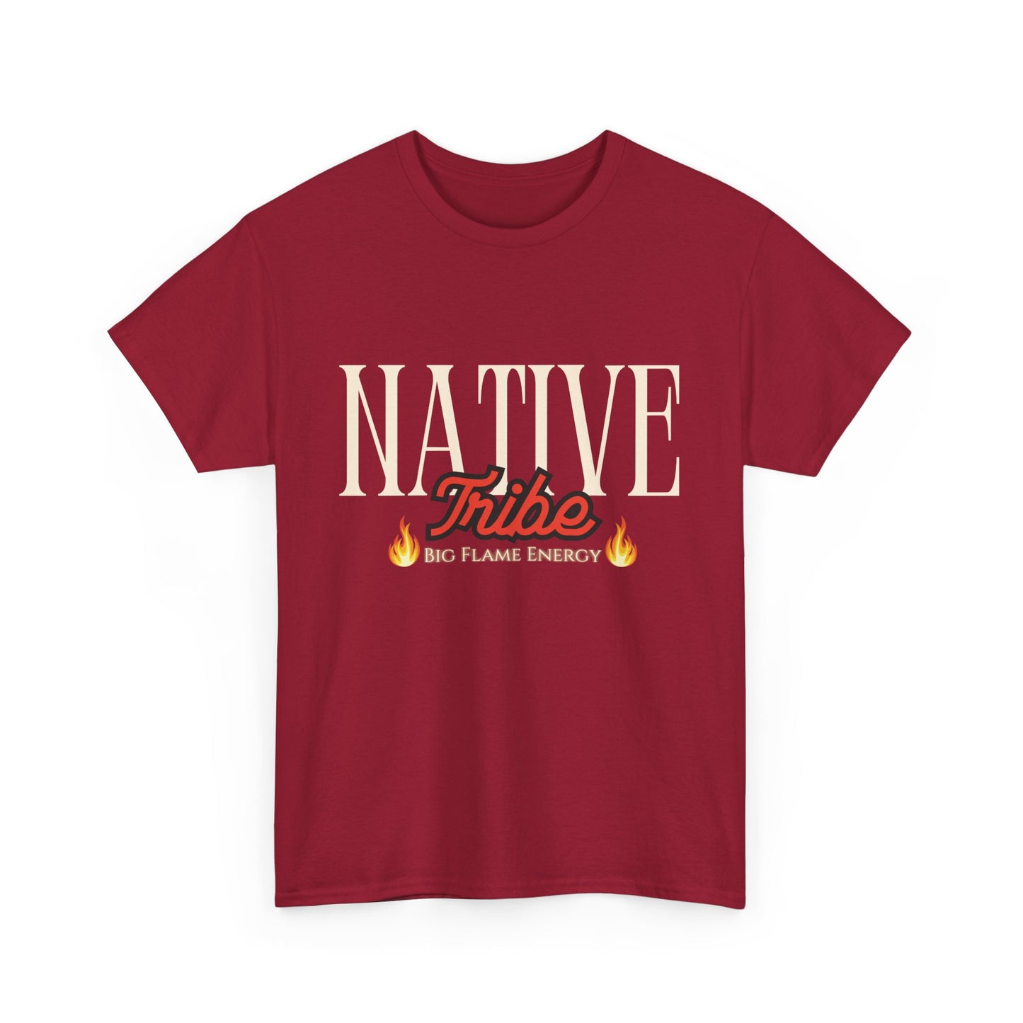 Native Tribe Unisex Heavy Cotton Tee - Retro Aesthetic T-Shirt for Cultural Pride