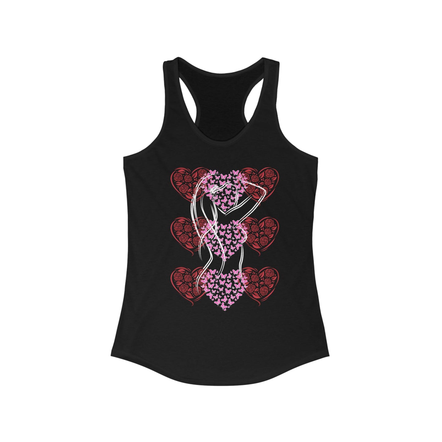 Tank Top - Suite Noir Beauty and Grace Racerback Tank for Women