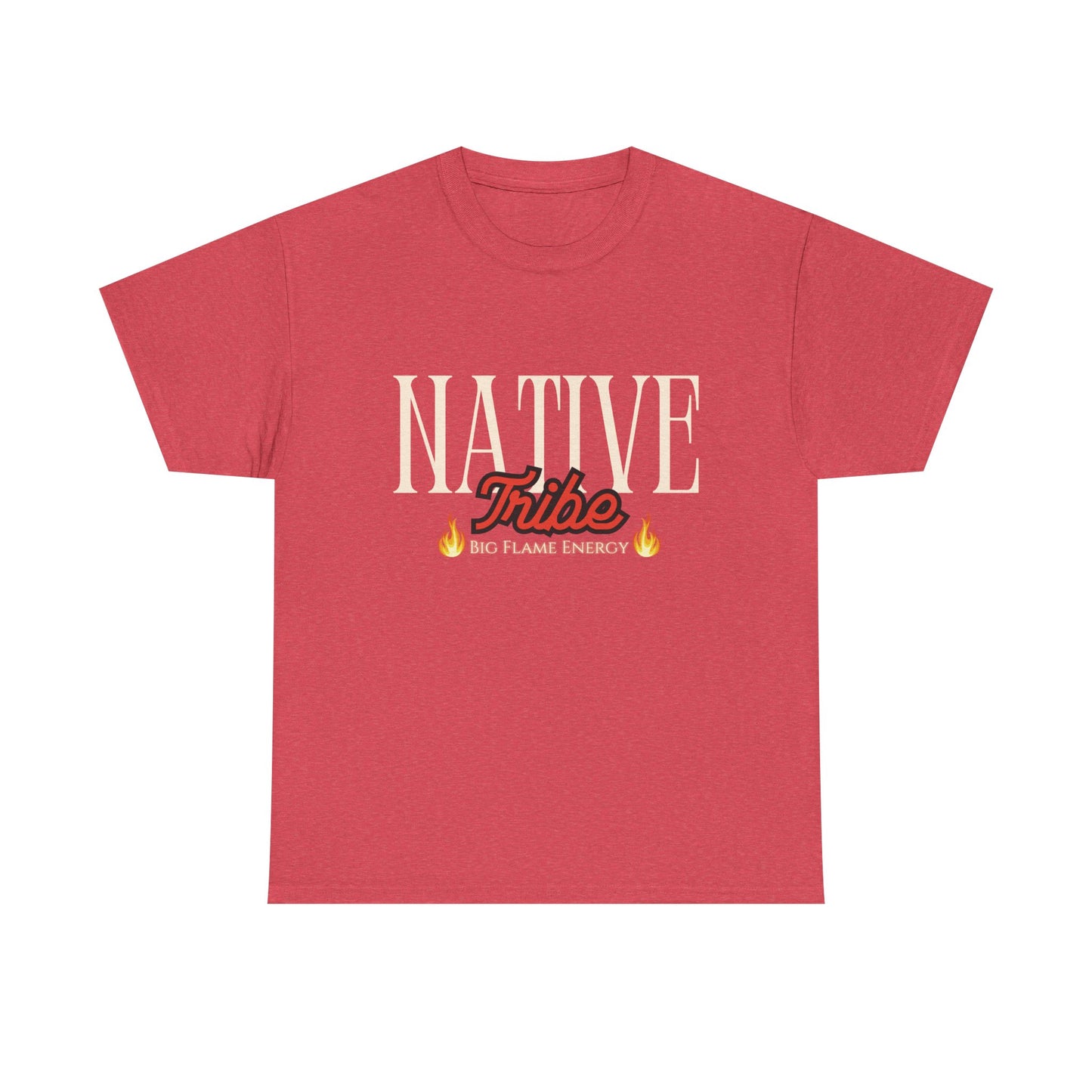 Native Tribe Unisex Heavy Cotton Tee - Retro Aesthetic T-Shirt for Cultural Pride