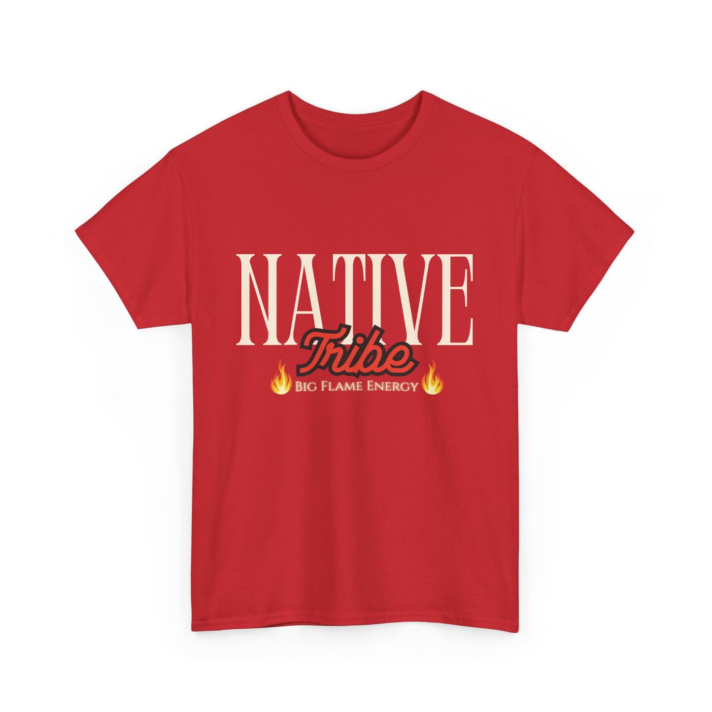 Native Tribe Unisex Heavy Cotton Tee - Retro Aesthetic T-Shirt for Cultural Pride
