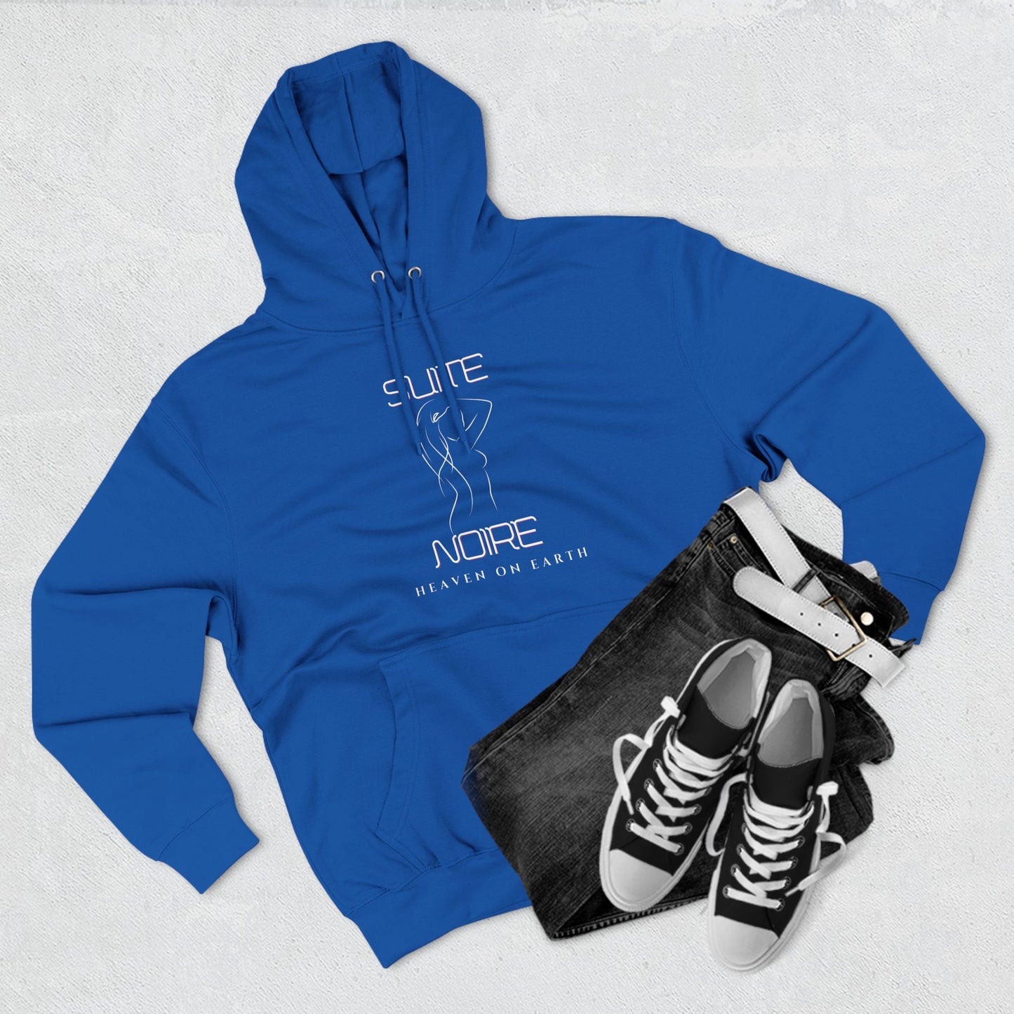 Fleece Hoodie - Suite Noire You are wonderfully made you are Heaven on Earth