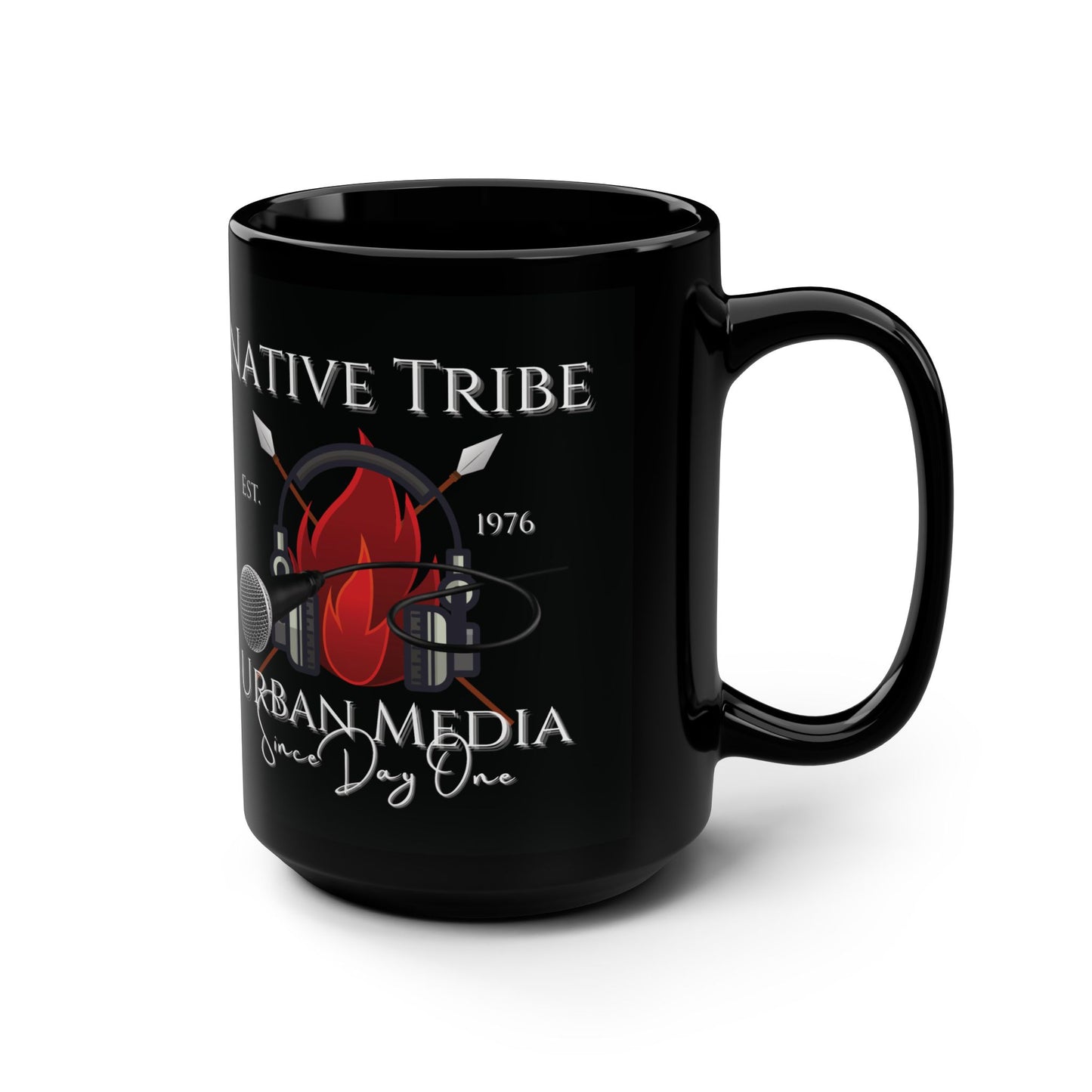 Mug - Native Tribe Uran Media Coffee Accessory - 15oz Black Mug