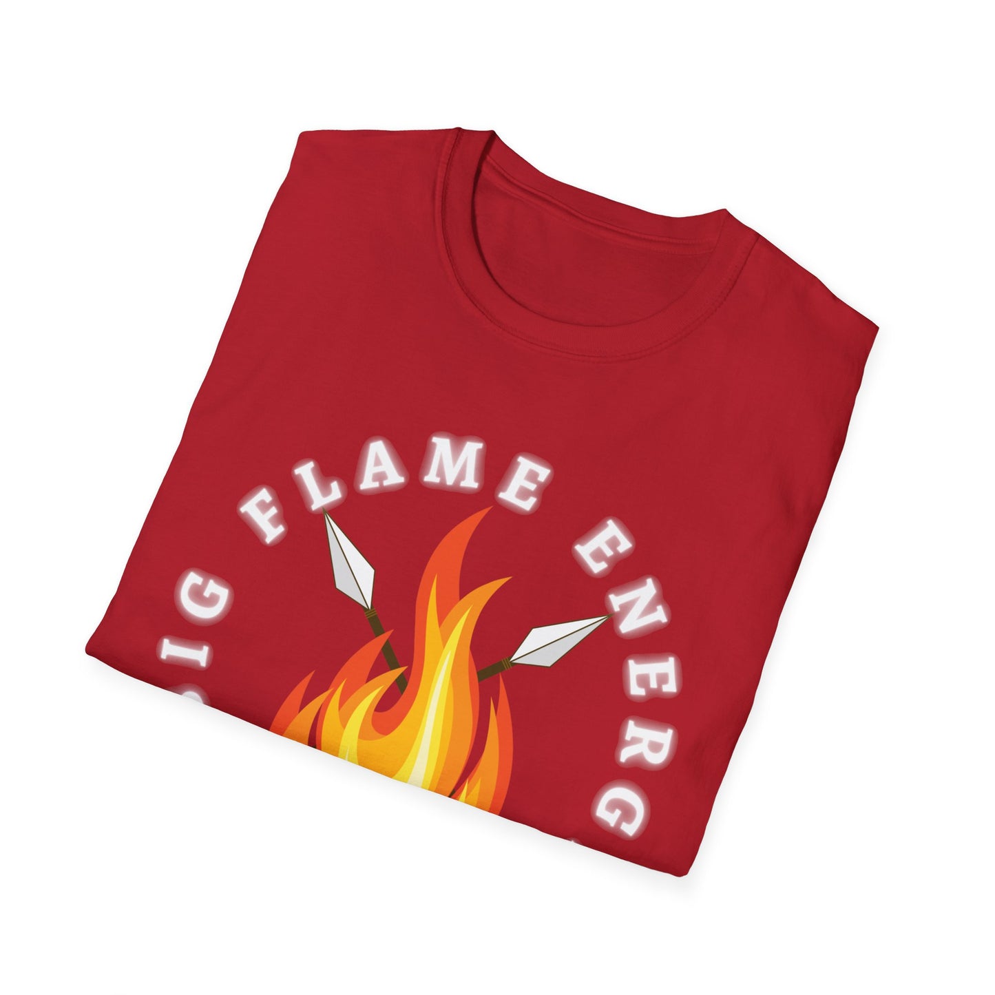 Big Flame Energy Unisex Softstyle T-Shirt | Bohemian Spirit Tee for Festivals & Everyday Wear