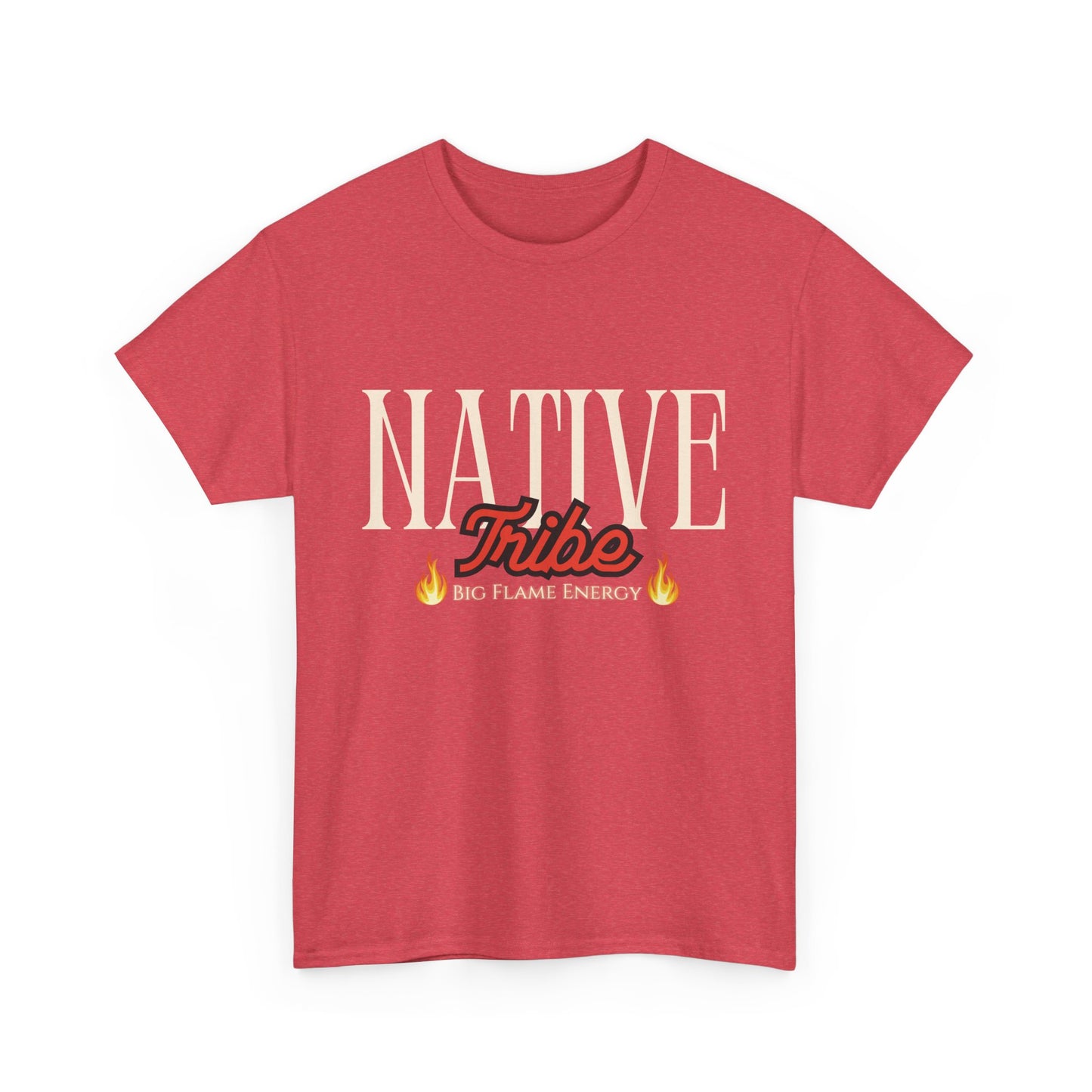 Native Tribe Unisex Heavy Cotton Tee - Retro Aesthetic T-Shirt for Cultural Pride