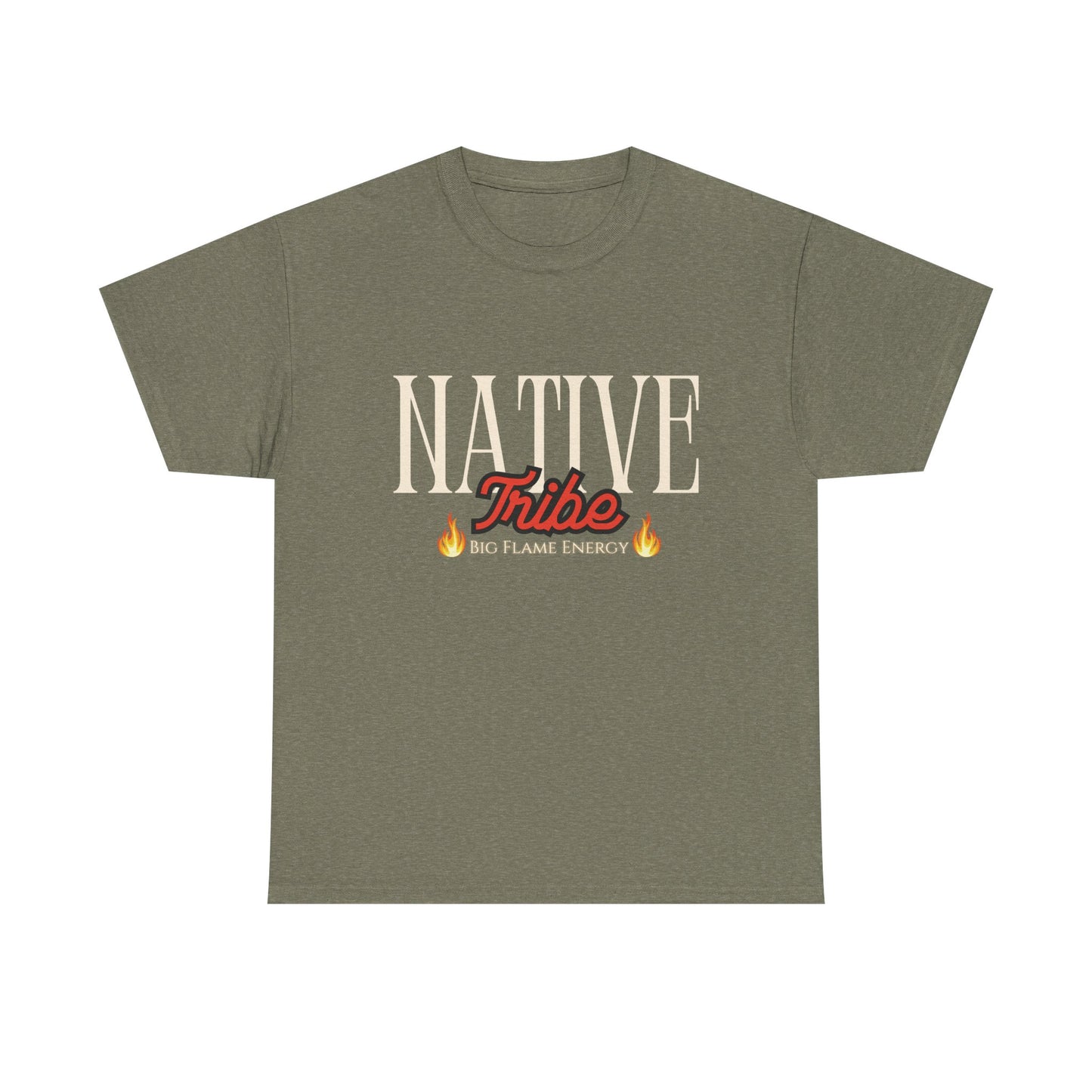 Native Tribe Unisex Heavy Cotton Tee - Retro Aesthetic T-Shirt for Cultural Pride