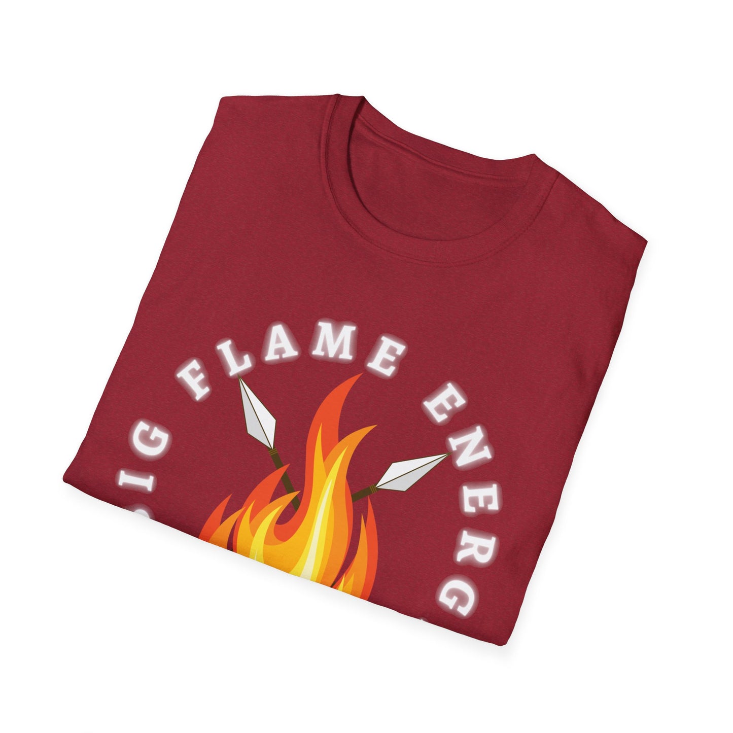 Big Flame Energy Unisex Softstyle T-Shirt | Bohemian Spirit Tee for Festivals & Everyday Wear