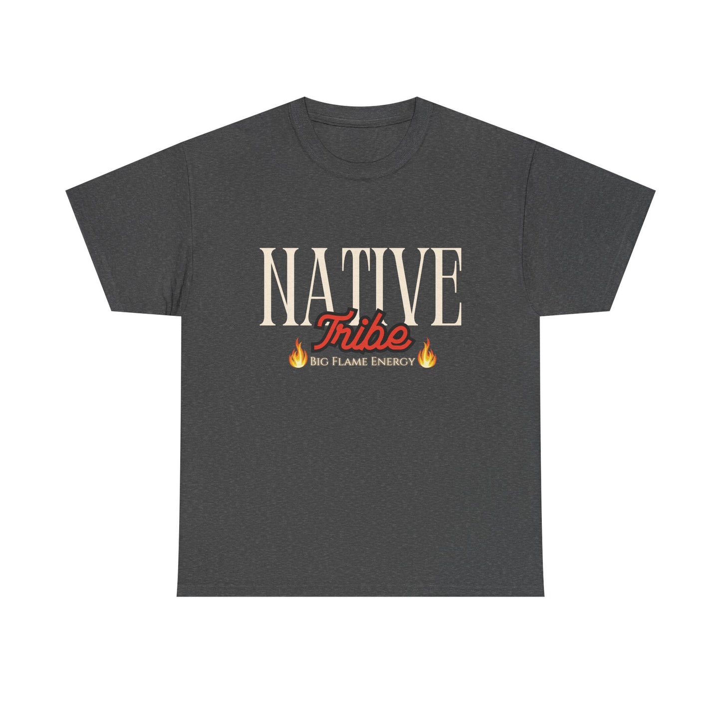 Native Tribe Unisex Heavy Cotton Tee - Retro Aesthetic T-Shirt for Cultural Pride
