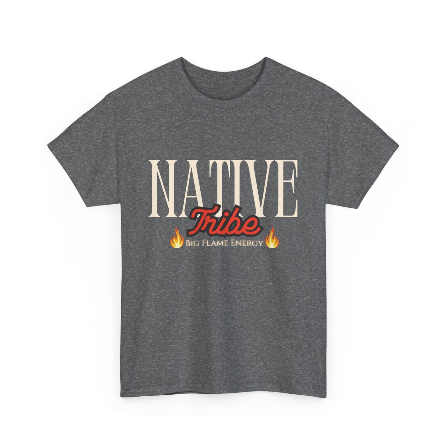 Native Tribe Unisex Heavy Cotton Tee - Retro Aesthetic T-Shirt for Cultural Pride