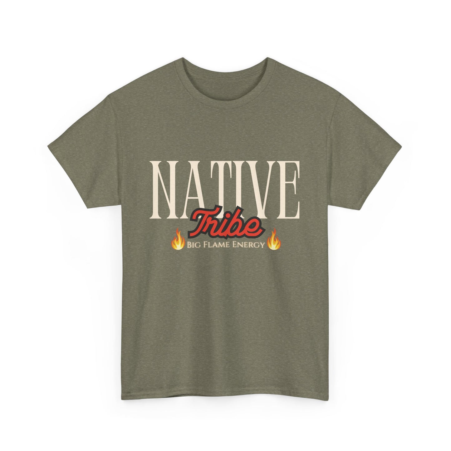 Native Tribe Unisex Heavy Cotton Tee - Retro Aesthetic T-Shirt for Cultural Pride