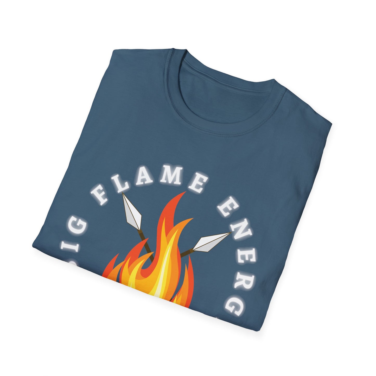 Big Flame Energy Unisex Softstyle T-Shirt | Bohemian Spirit Tee for Festivals & Everyday Wear