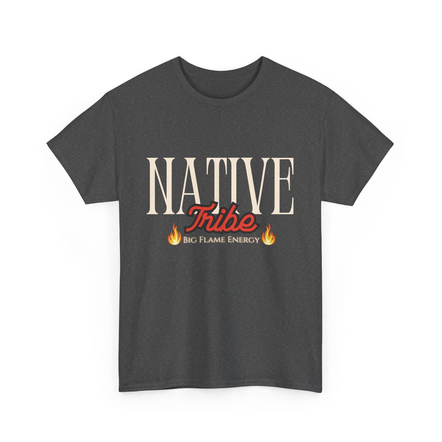 Native Tribe Unisex Heavy Cotton Tee - Retro Aesthetic T-Shirt for Cultural Pride