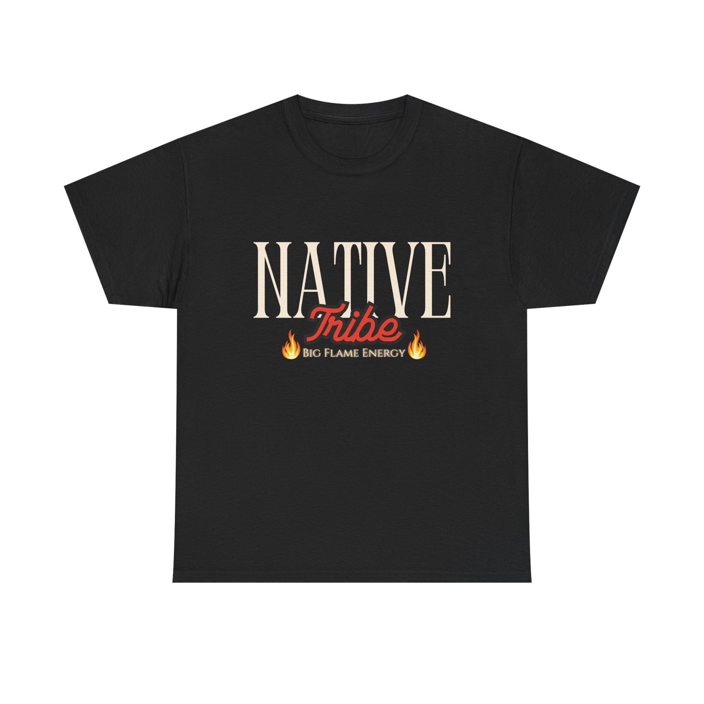 Native Tribe Unisex Heavy Cotton Tee - Retro Aesthetic T-Shirt for Cultural Pride