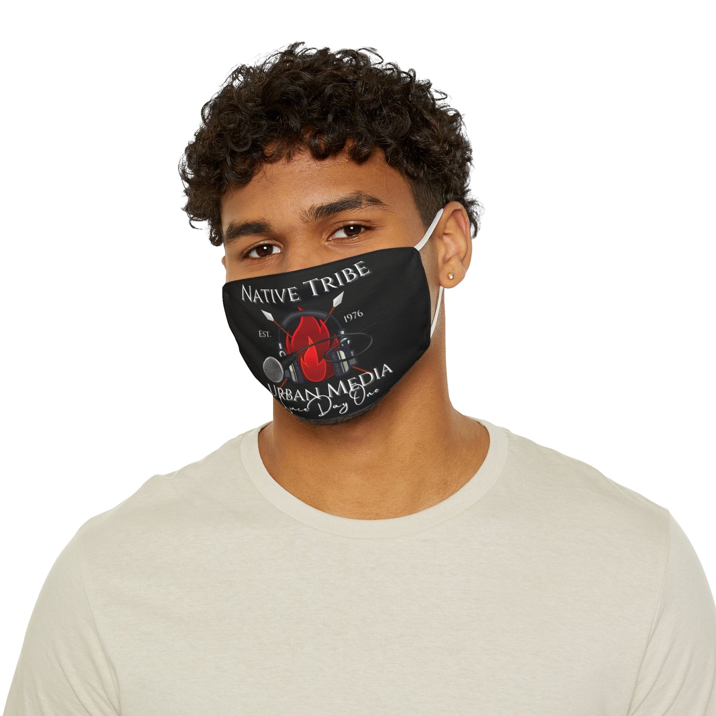 Native Tribe Urban Media Snug-Fit Face Mask - Stylish Comfort for Everyday Use