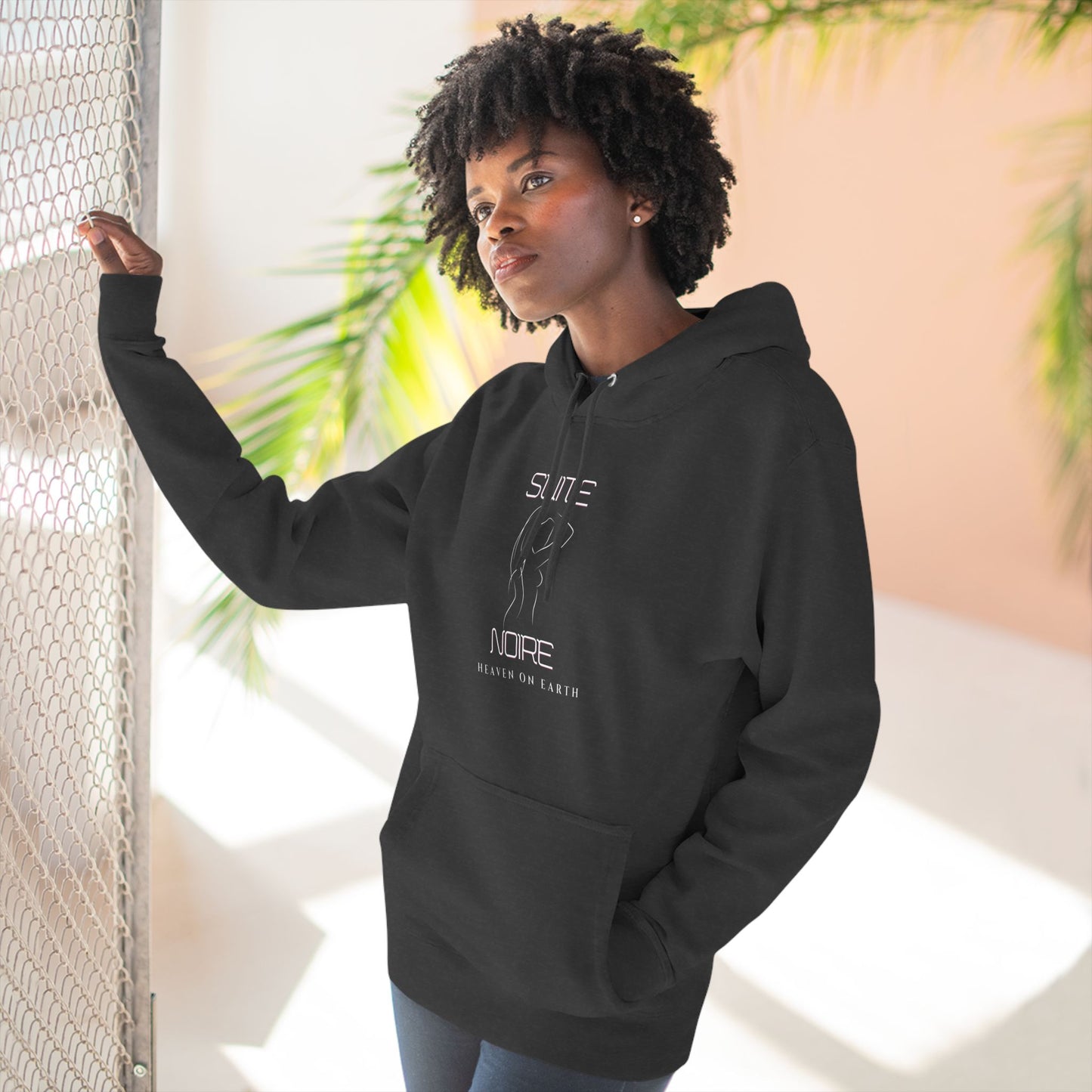Fleece Hoodie - Suite Noire You are wonderfully made you are Heaven on Earth