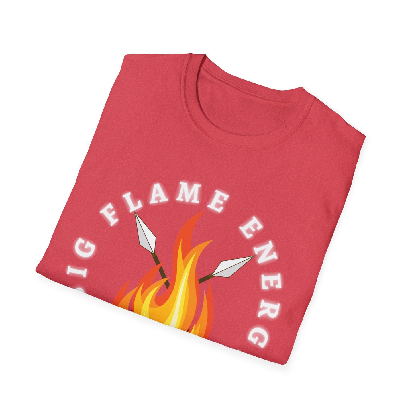 Big Flame Energy Unisex Softstyle T-Shirt | Bohemian Spirit Tee for Festivals & Everyday Wear