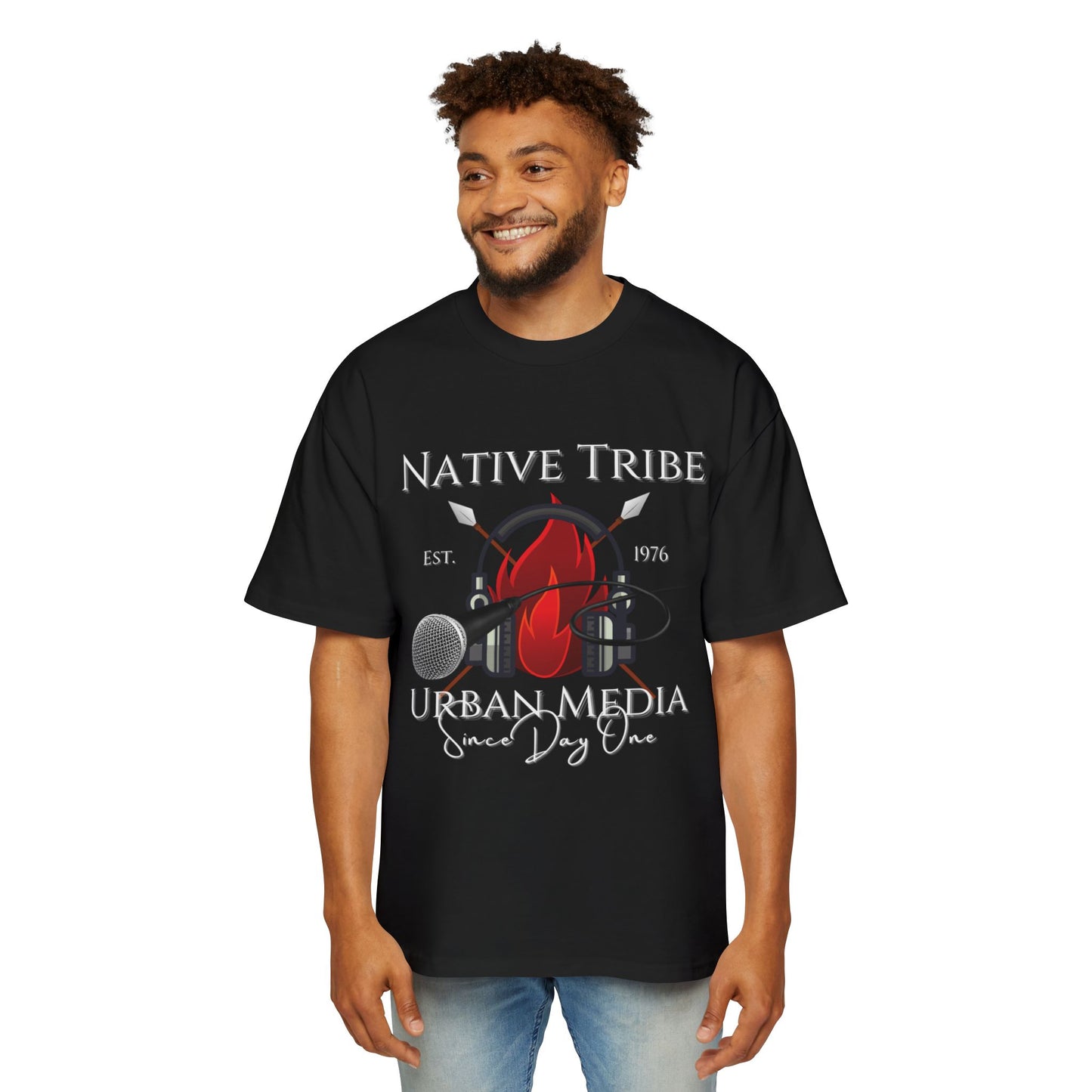 Native Tribe Men's Heavy Oversized Tee