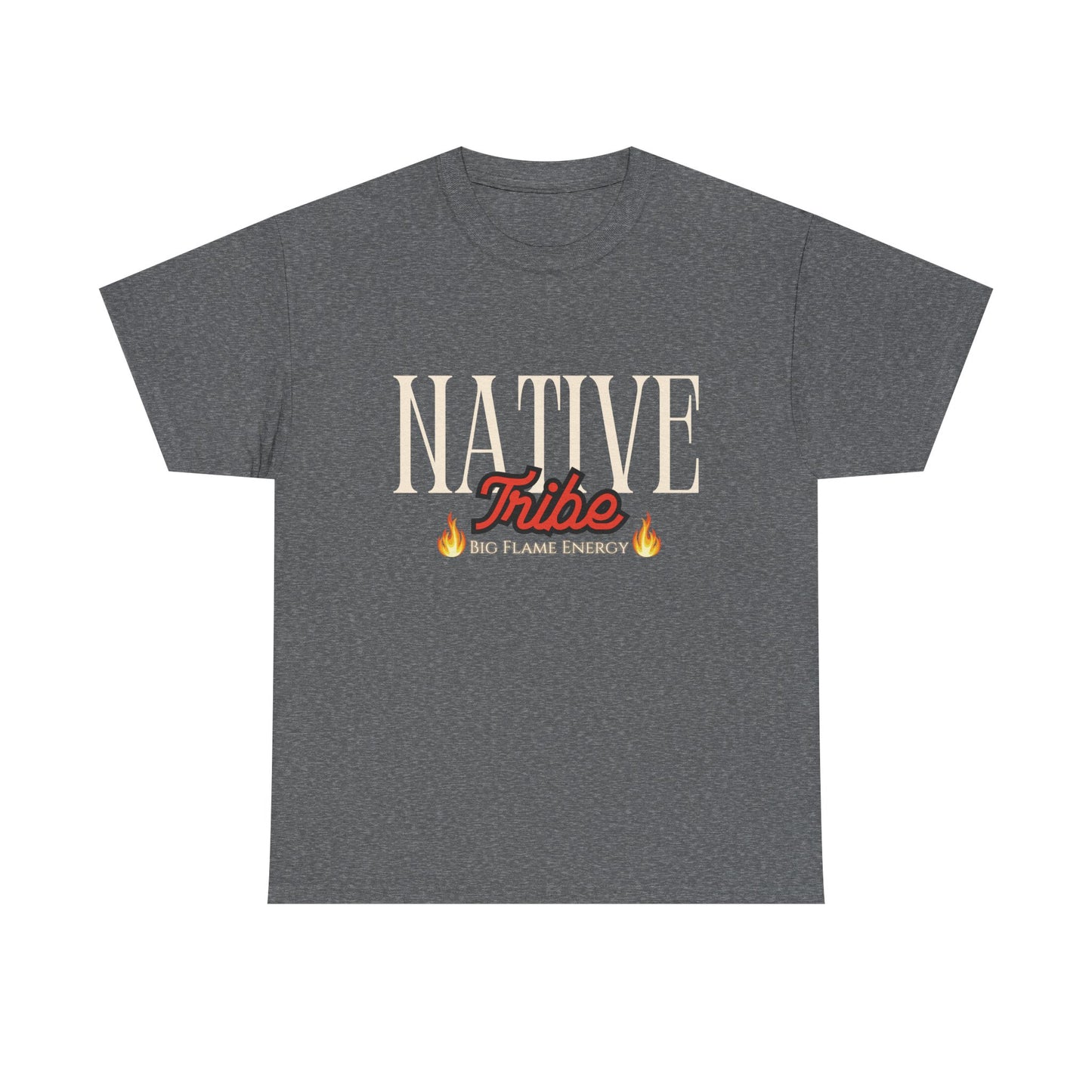 Native Tribe Unisex Heavy Cotton Tee - Retro Aesthetic T-Shirt for Cultural Pride