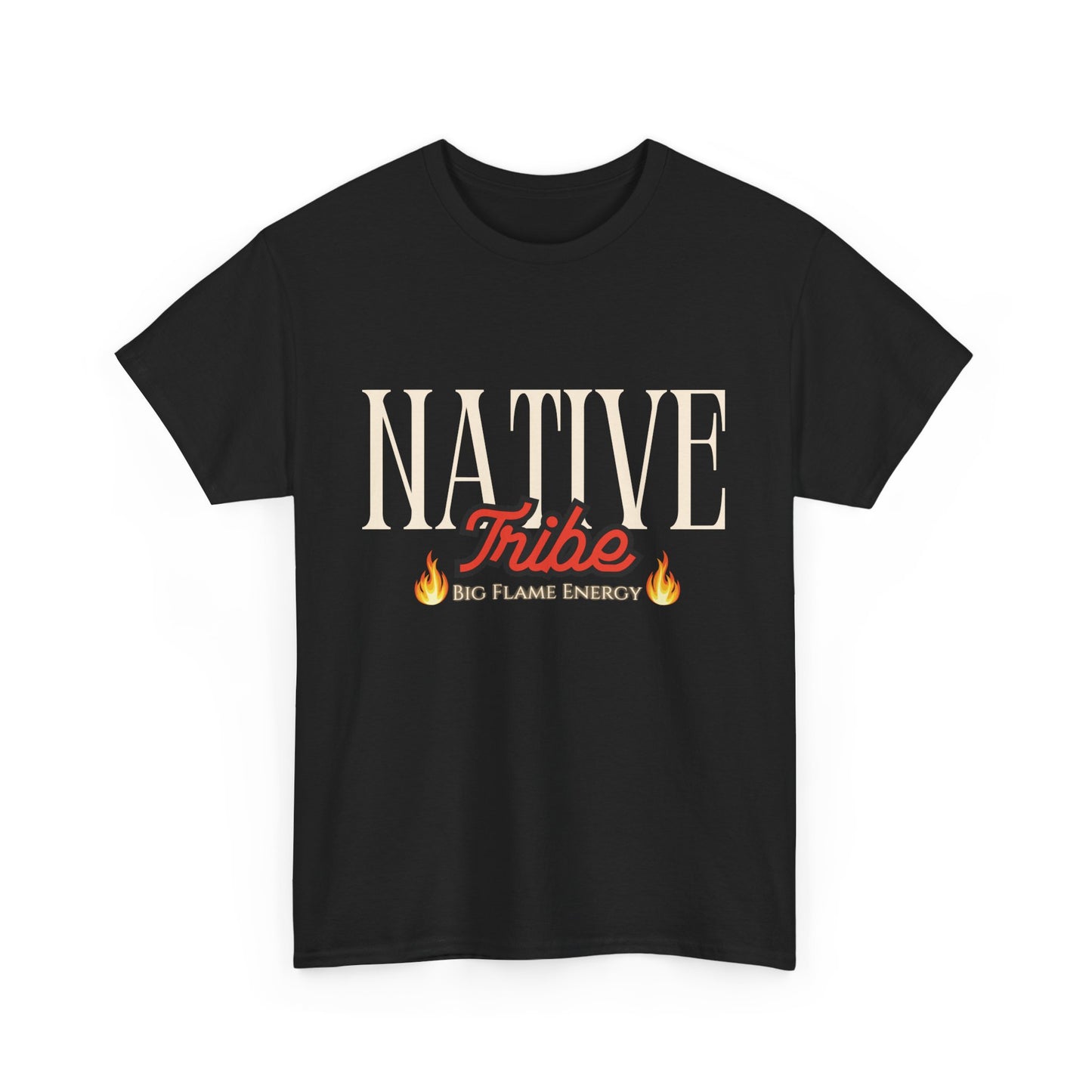Native Tribe Unisex Heavy Cotton Tee - Retro Aesthetic T-Shirt for Cultural Pride