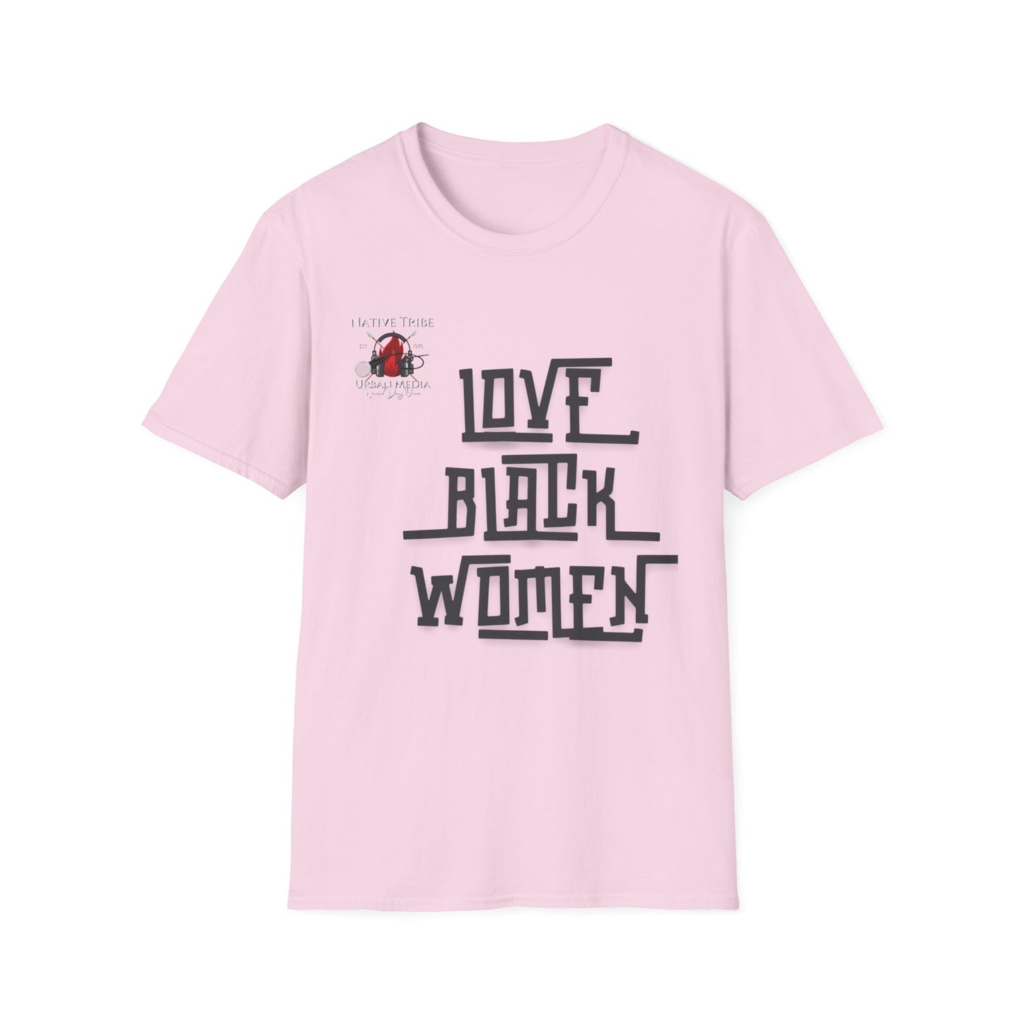 Love Black Women Unisex Softstyle T-Shirt - Empowerment Apparel for Every Occasion