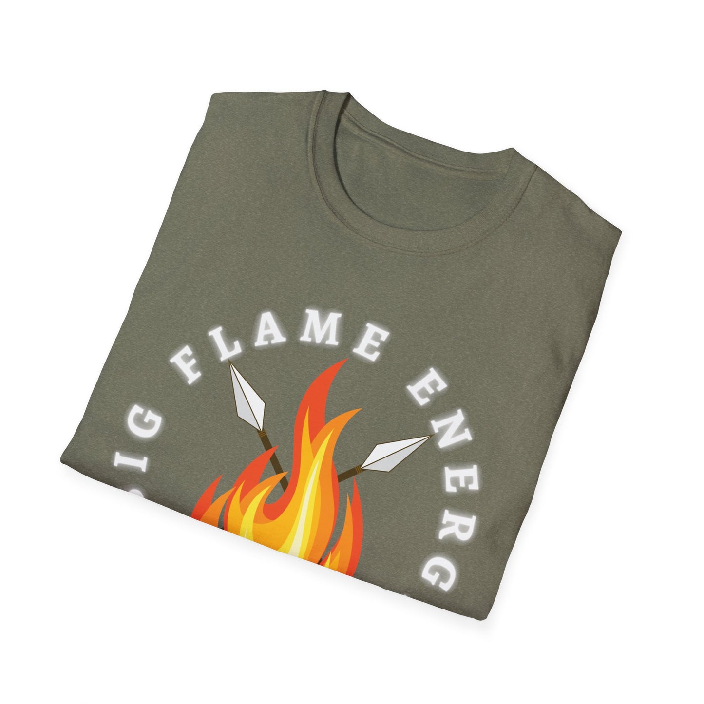 Big Flame Energy Unisex Softstyle T-Shirt | Bohemian Spirit Tee for Festivals & Everyday Wear