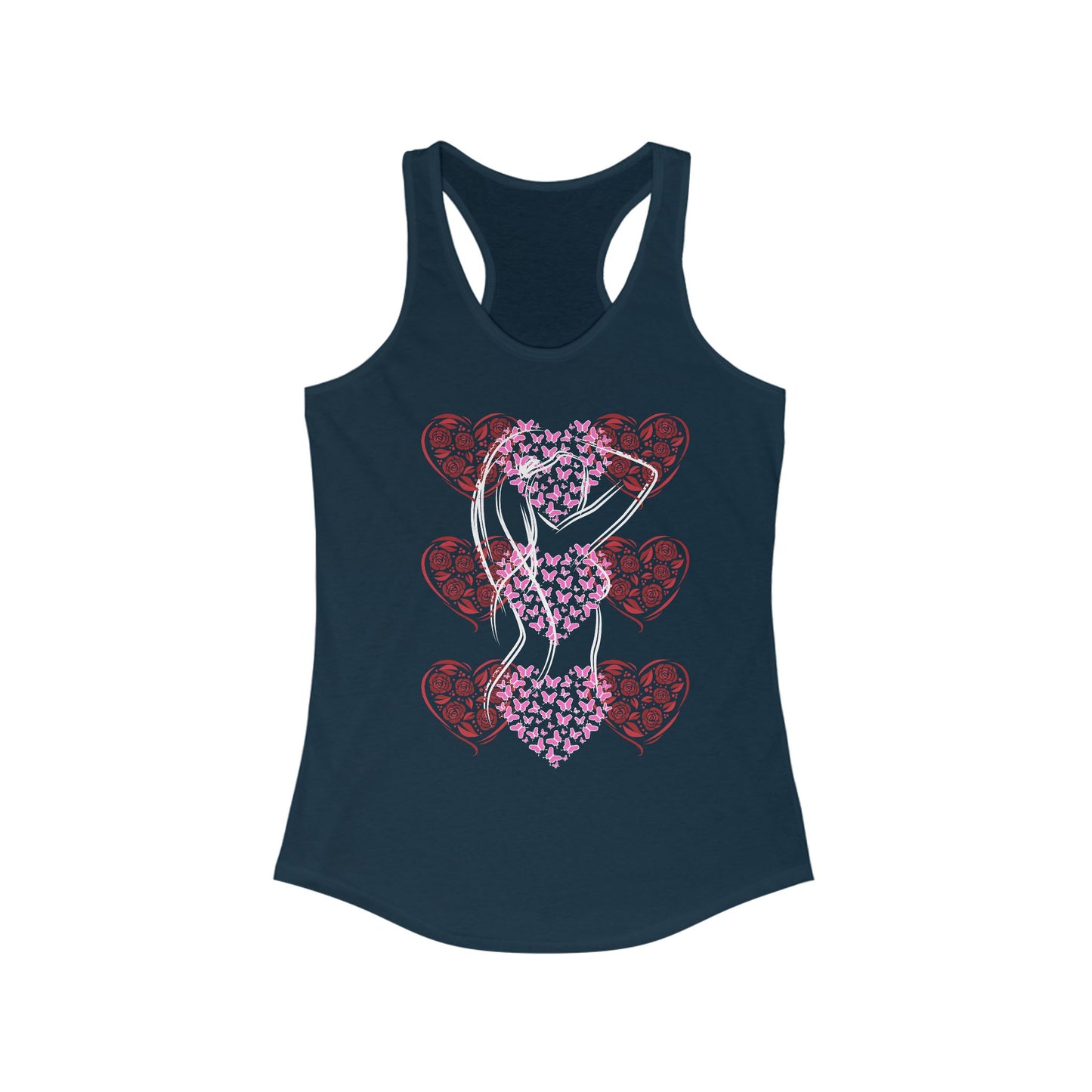 Tank Top - Suite Noir Beauty and Grace Racerback Tank for Women