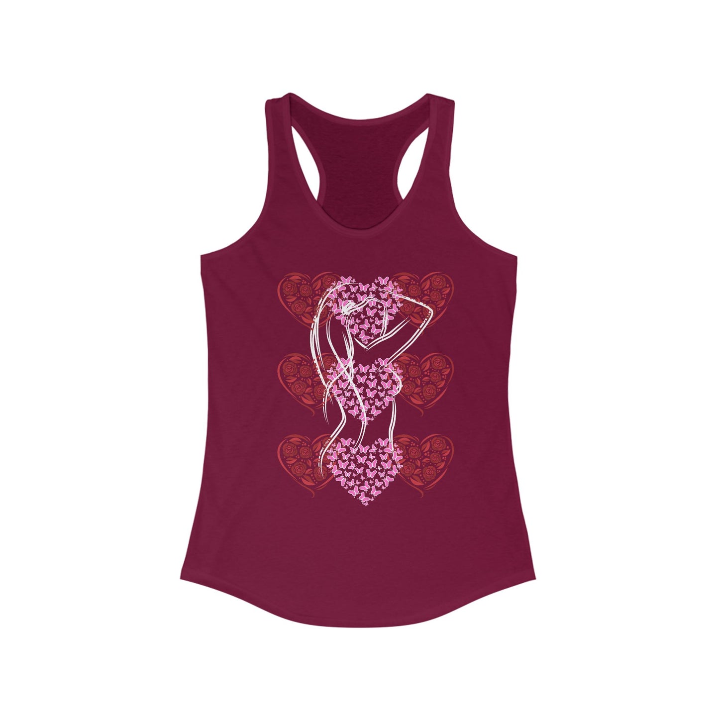 Tank Top - Suite Noir Beauty and Grace Racerback Tank for Women