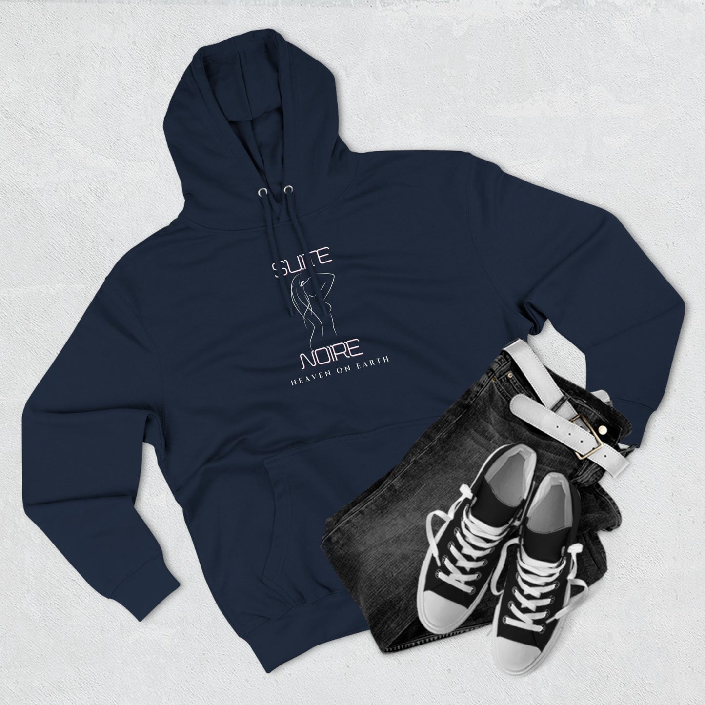 Fleece Hoodie - Suite Noire You are wonderfully made you are Heaven on Earth