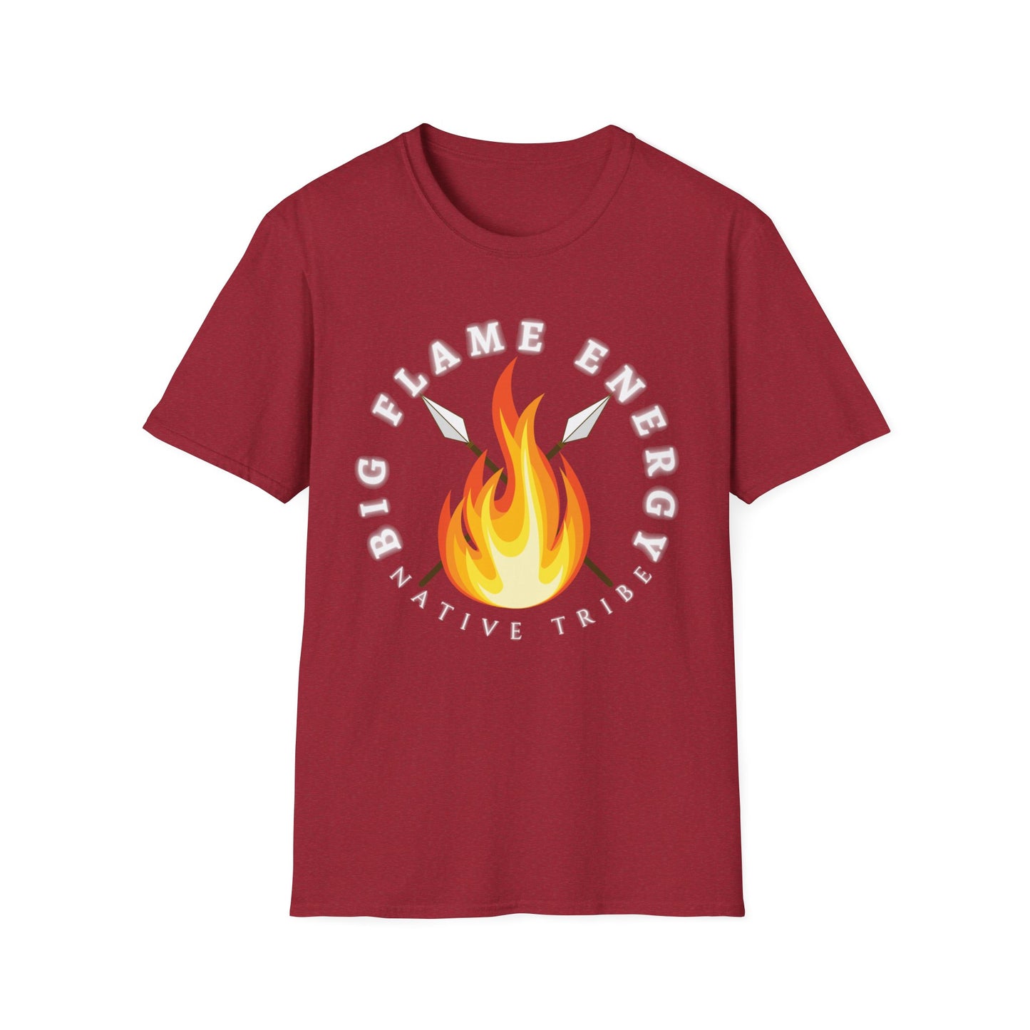 Big Flame Energy Unisex Softstyle T-Shirt | Bohemian Spirit Tee for Festivals & Everyday Wear