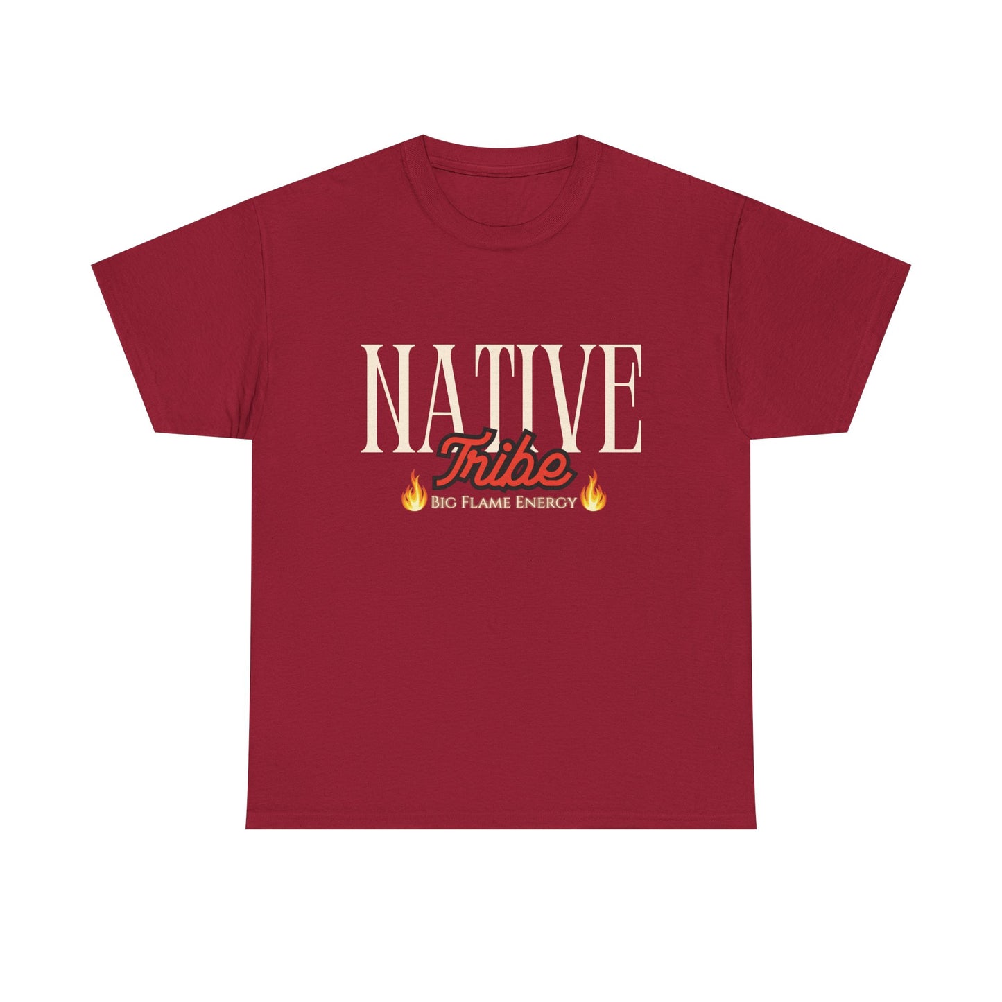 Native Tribe Unisex Heavy Cotton Tee - Retro Aesthetic T-Shirt for Cultural Pride