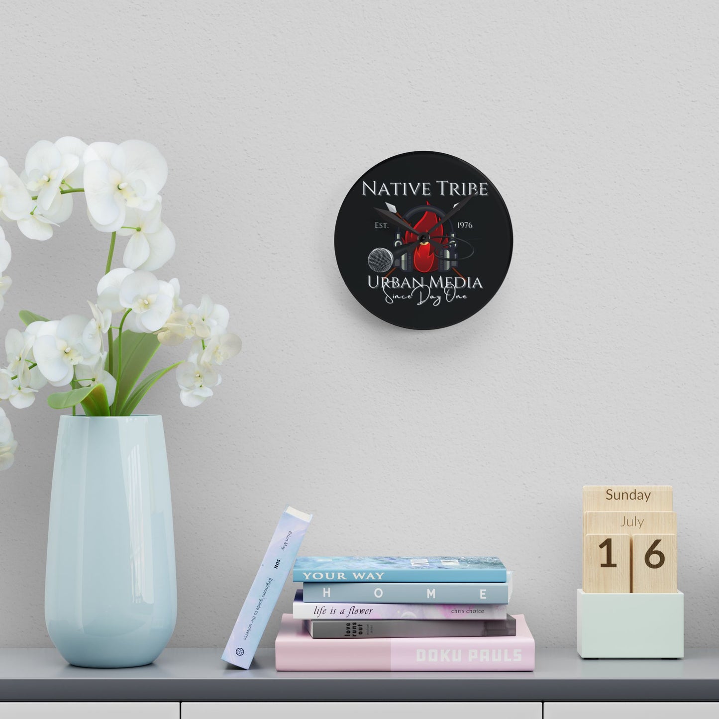 Wall Clock - Native Tribe Design