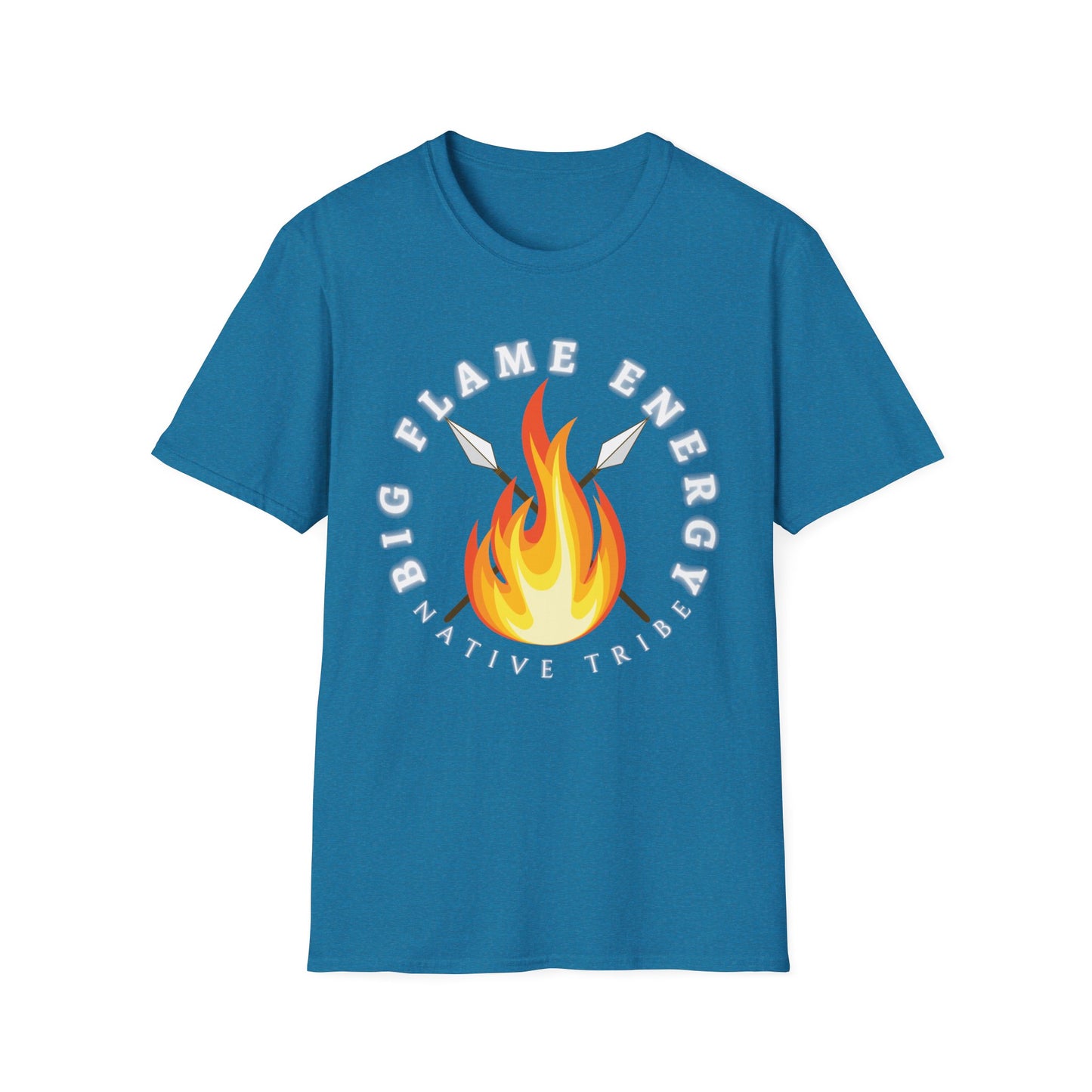 Big Flame Energy Unisex Softstyle T-Shirt | Bohemian Spirit Tee for Festivals & Everyday Wear