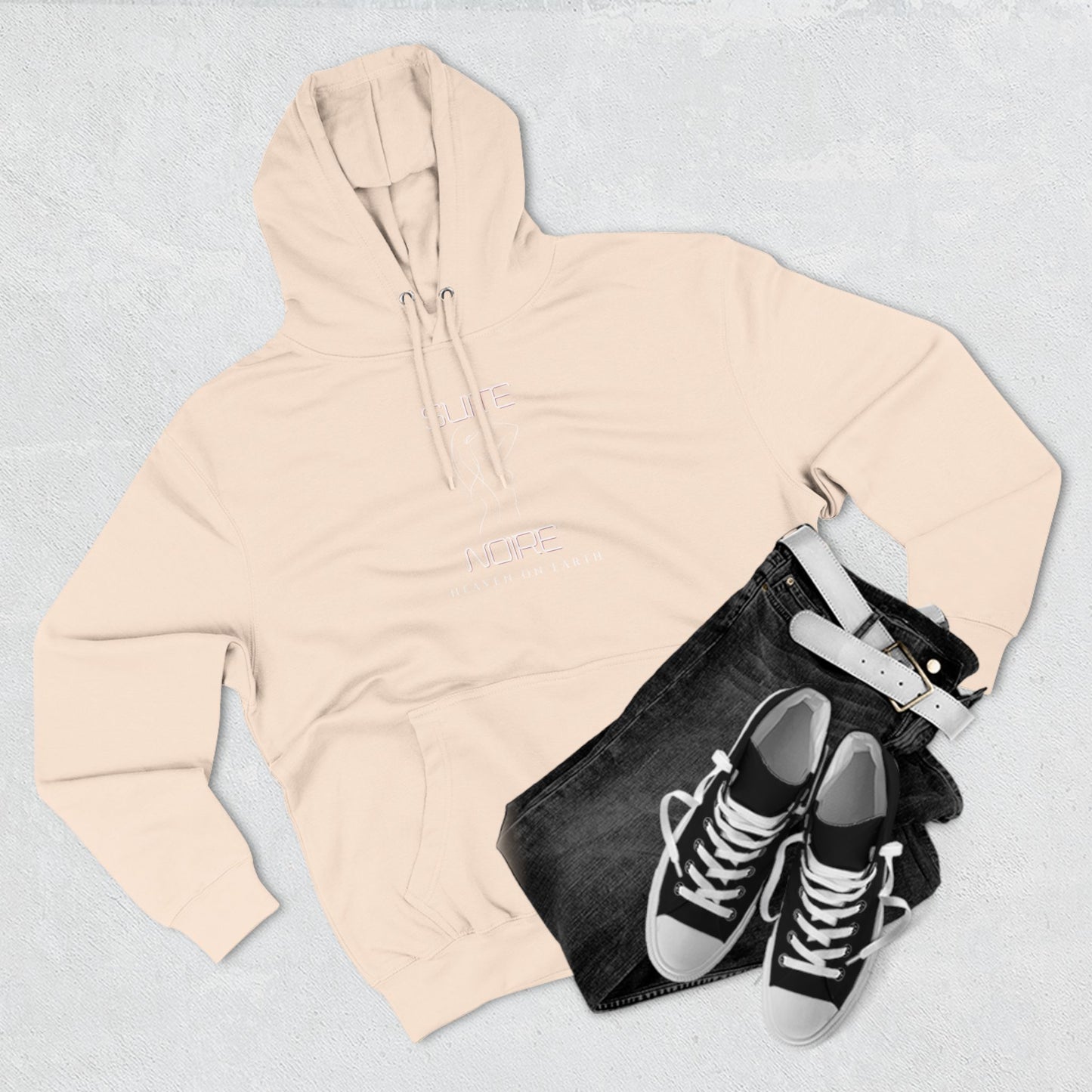 Fleece Hoodie - Suite Noire You are wonderfully made you are Heaven on Earth
