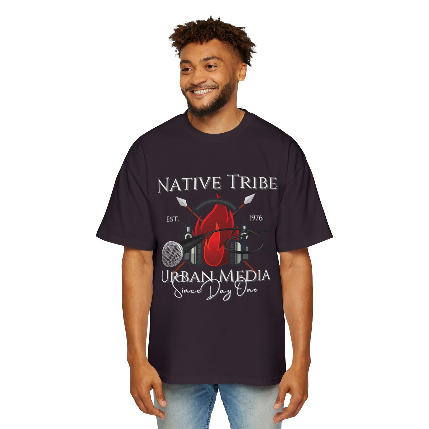 Native Tribe Men's Heavy Oversized Tee