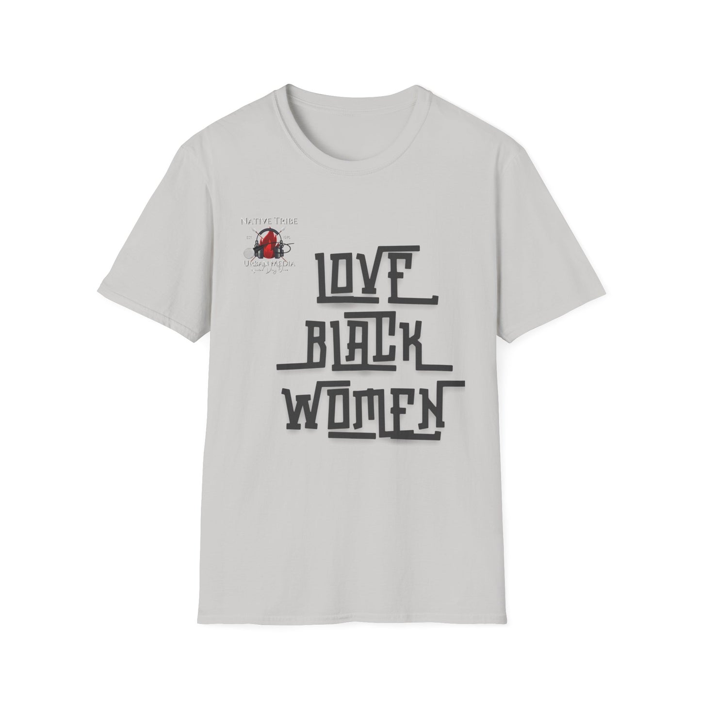 Love Black Women Unisex Softstyle T-Shirt - Empowerment Apparel for Every Occasion