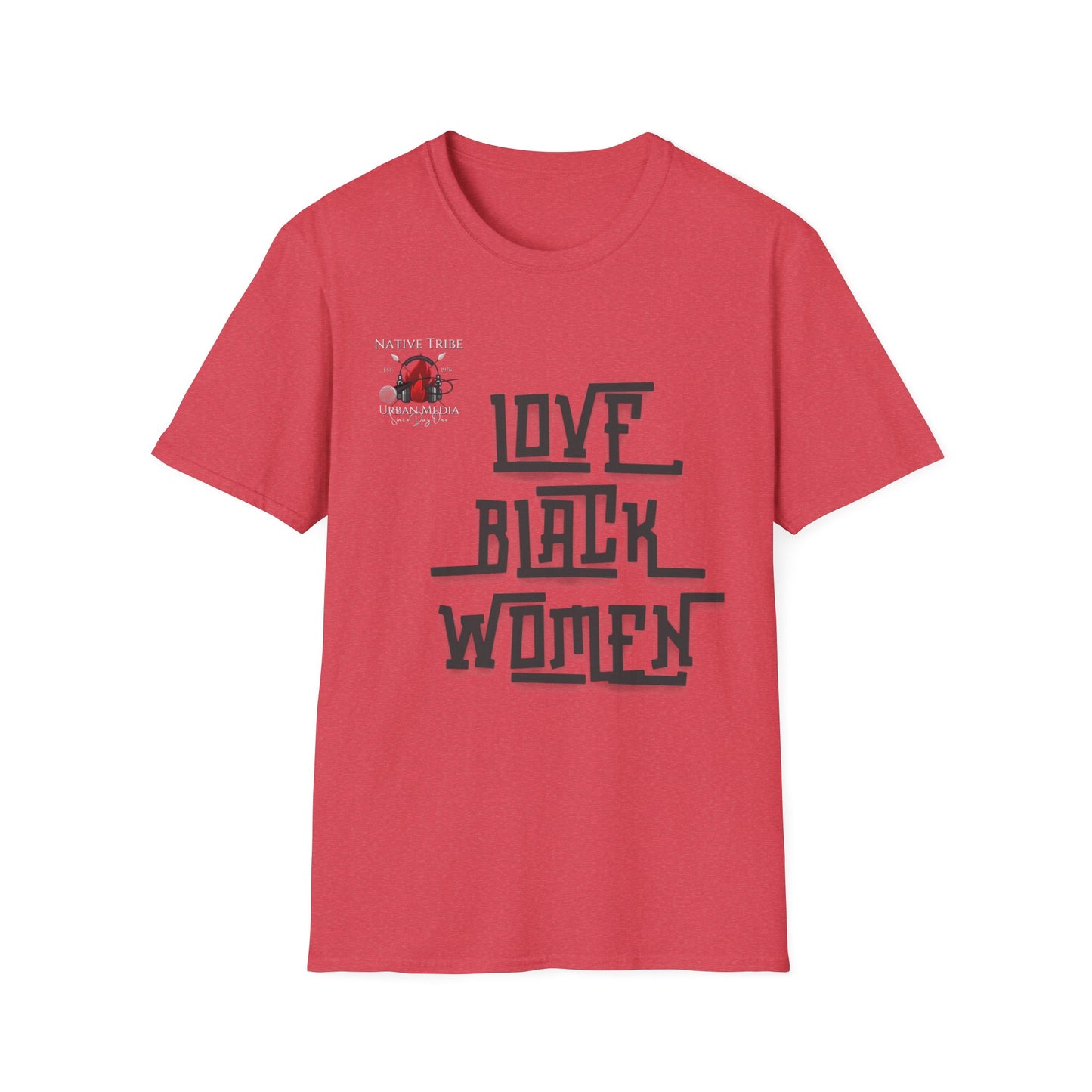 Love Black Women Unisex Softstyle T-Shirt - Empowerment Apparel for Every Occasion